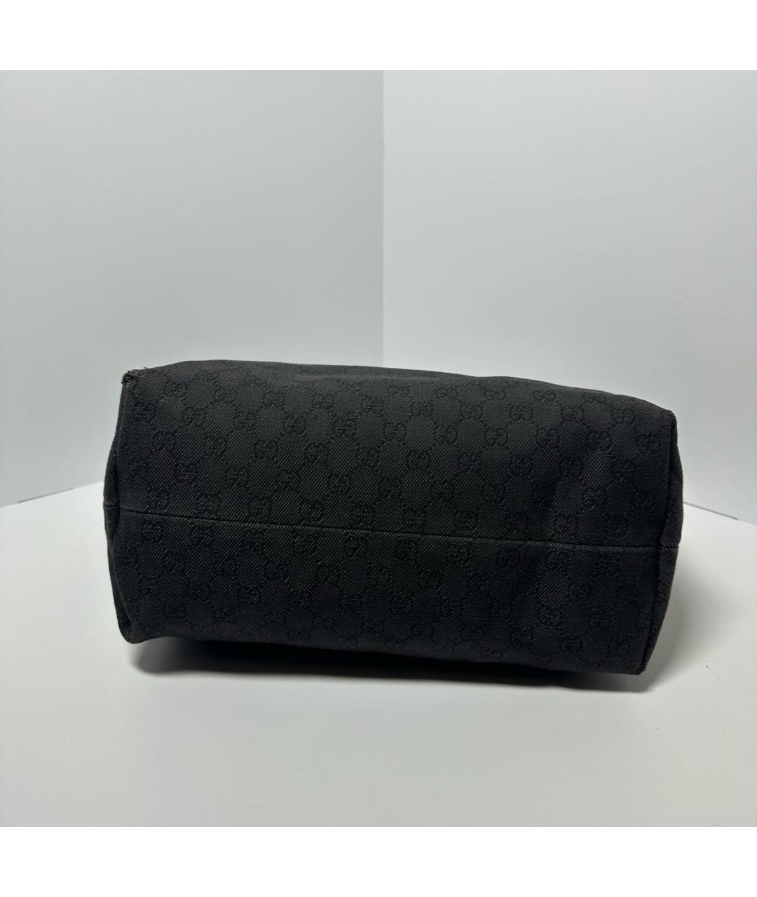 GUCCI Черная тканевая сумка тоут, фото 3