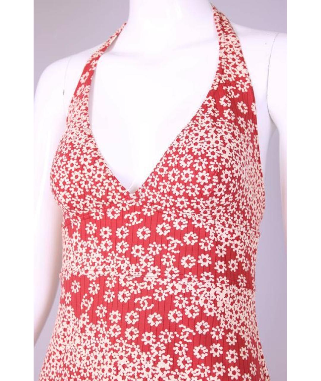 CHANEL Красный полиамидовый сарафан, фото 4