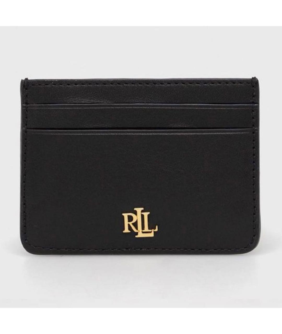 POLO RALPH LAUREN Черный кожаный кардхолдер, фото 7