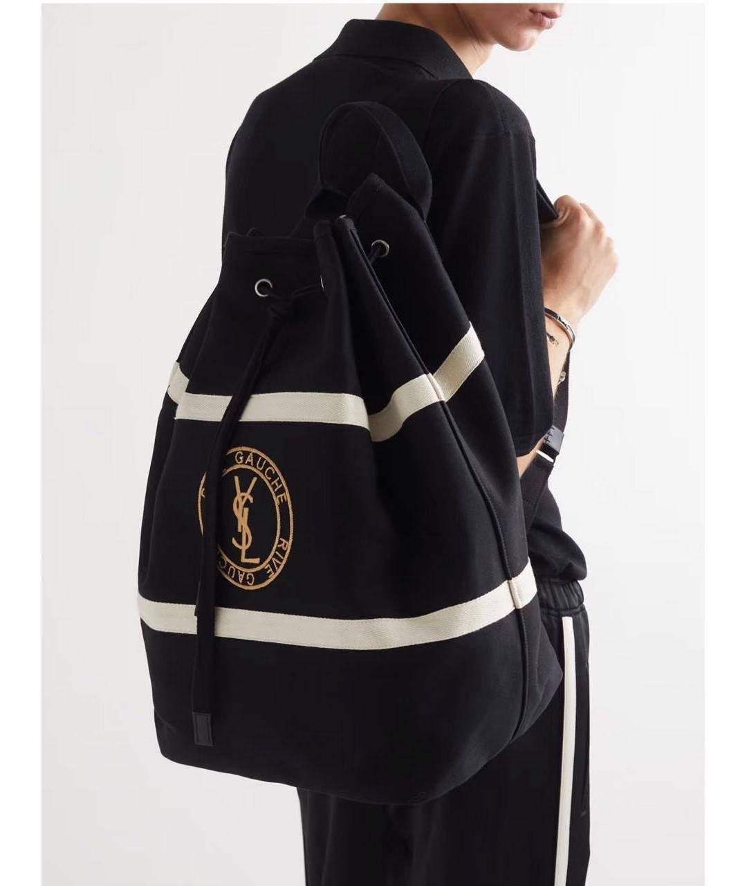 SAINT LAURENT Черный рюкзак, фото 5