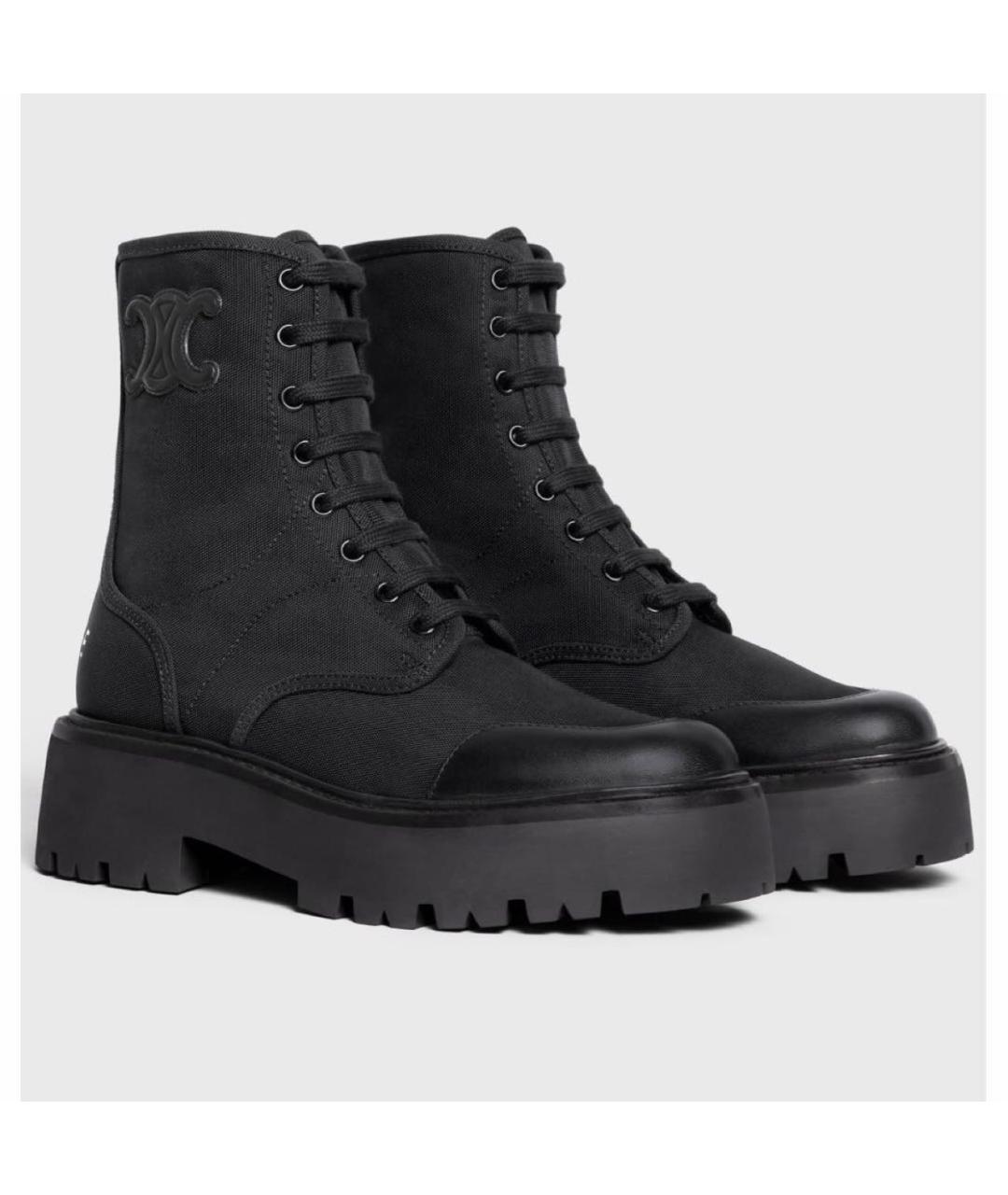 CELINE Черные ботинки, фото 2