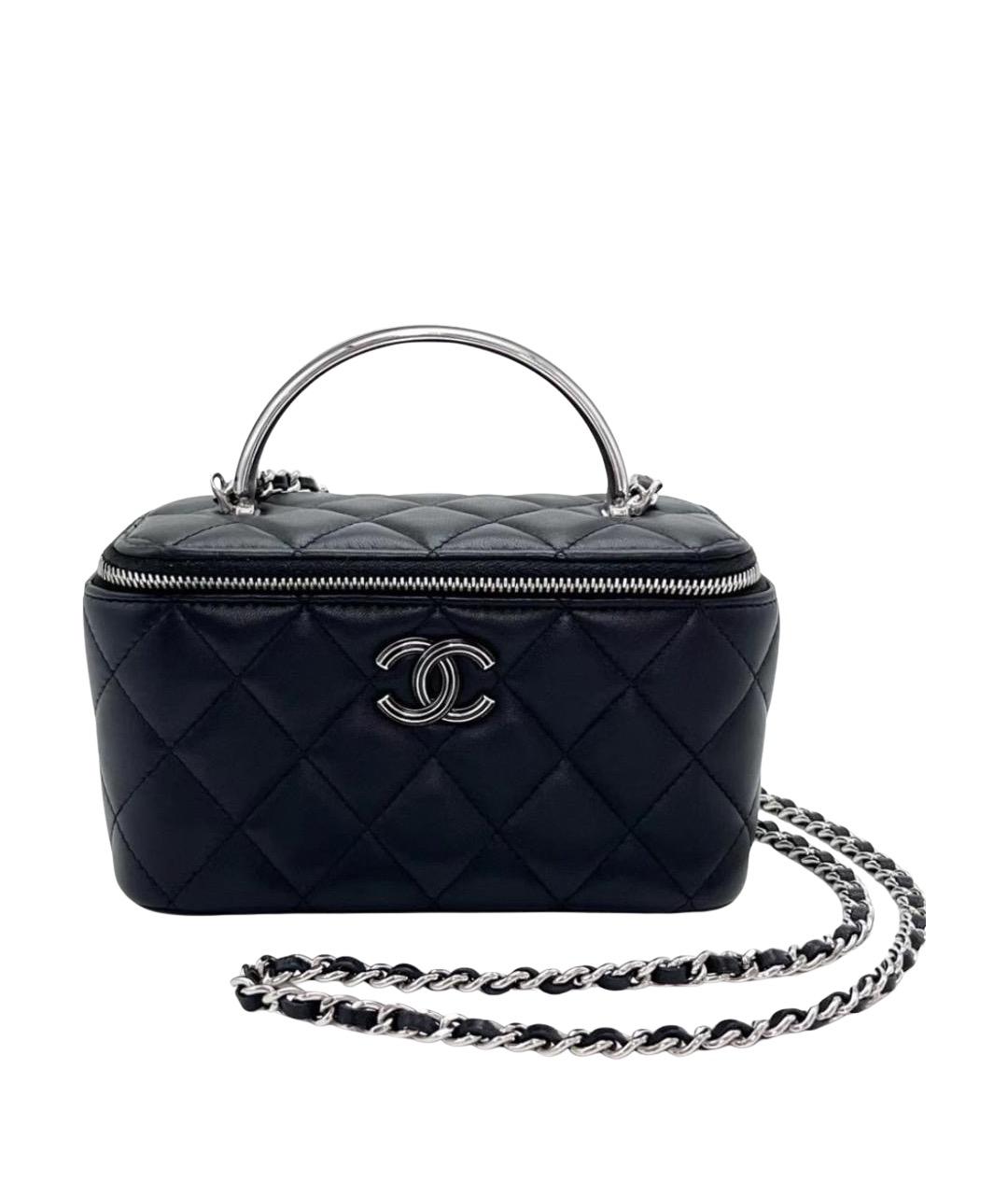 CHANEL Черная кожаная сумка через плечо, фото 1