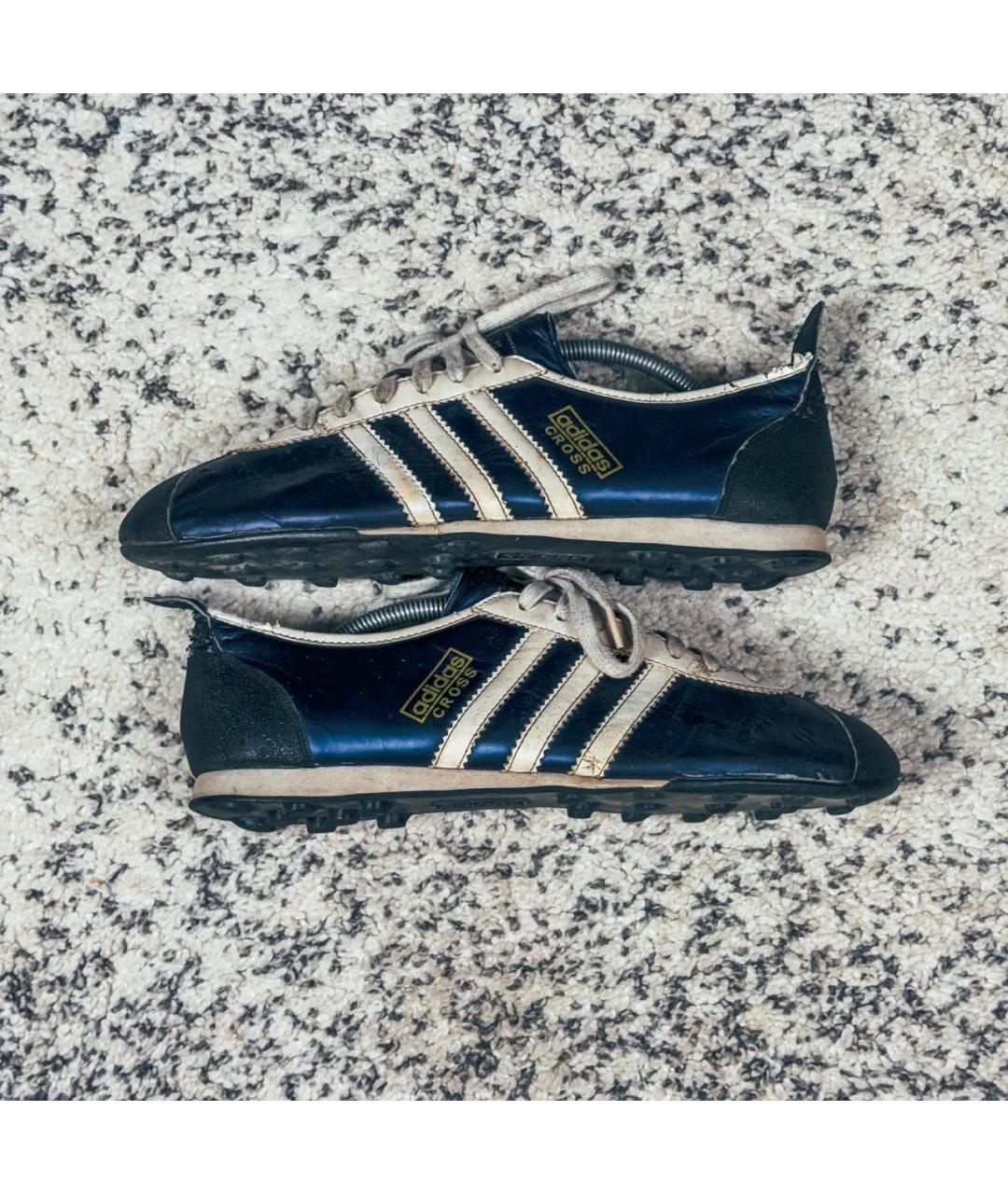 ADIDAS Темно-синие кожаные низкие кроссовки / кеды, фото 5