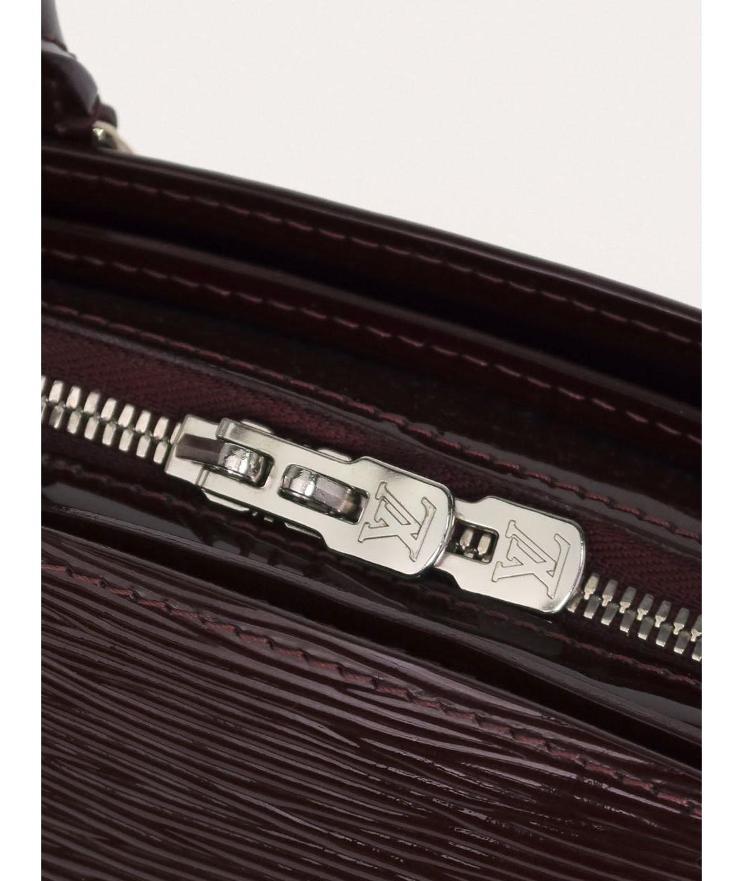 LOUIS VUITTON Бордовая сумка с короткими ручками из лакированной кожи, фото 8