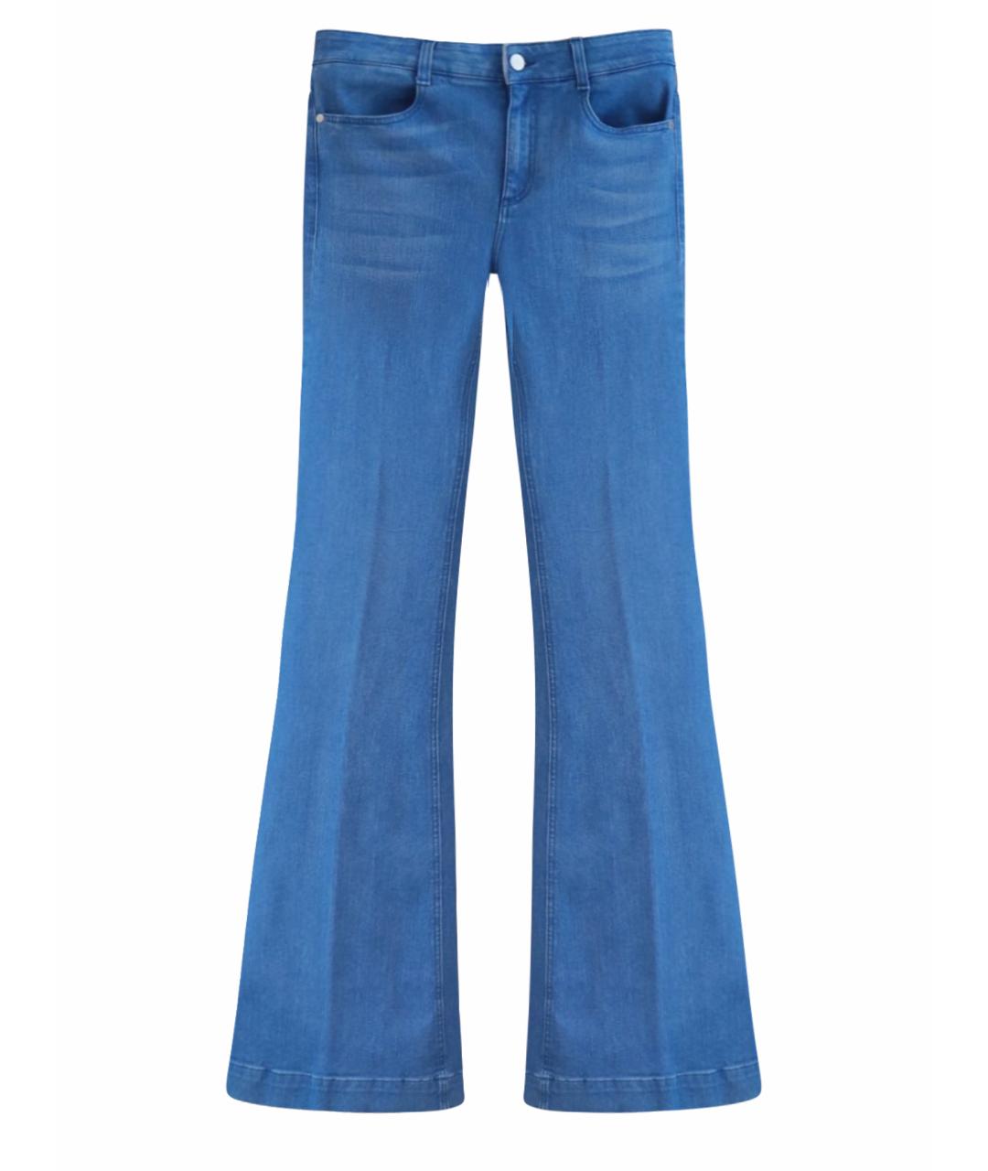 STELLA MCCARTNEY Голубые хлопко-эластановые джинсы клеш, фото 1