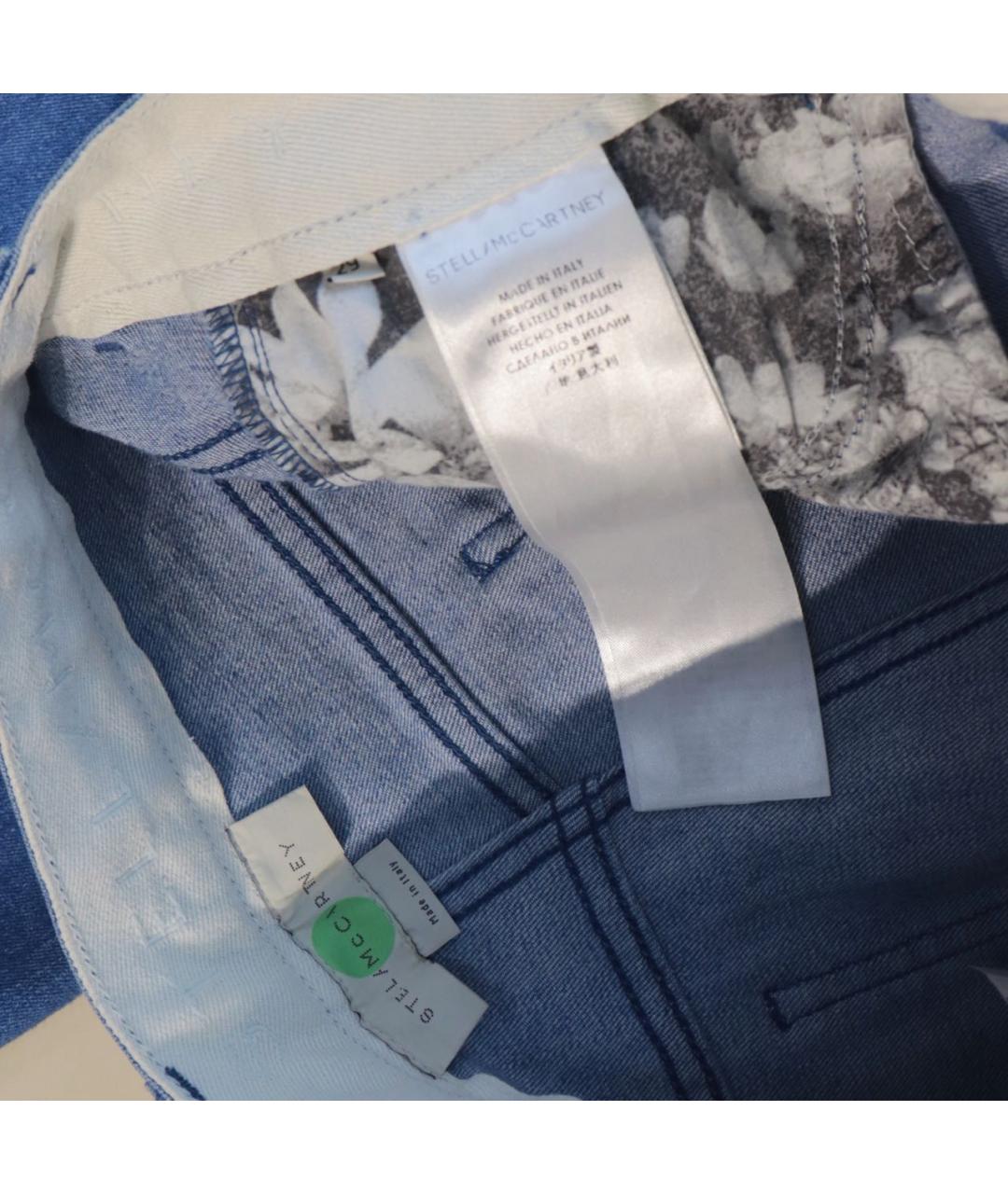 STELLA MCCARTNEY Голубые хлопко-эластановые джинсы клеш, фото 3