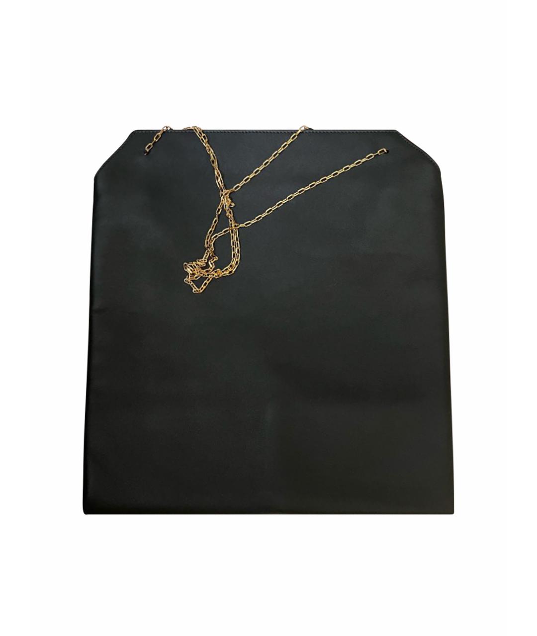 THE ROW Темно-синяя кожаная сумка с короткими ручками, фото 1