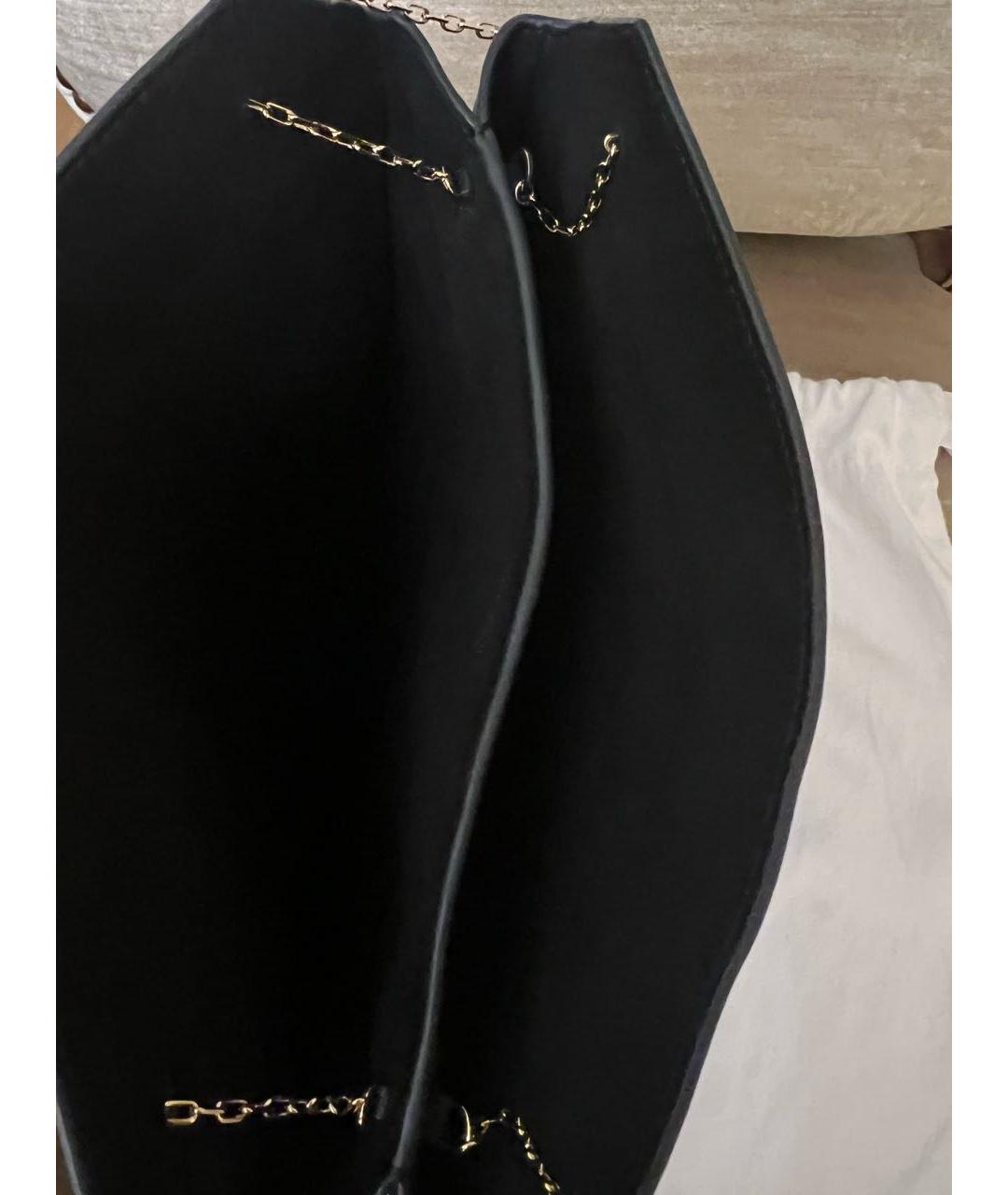 THE ROW Темно-синяя кожаная сумка с короткими ручками, фото 4