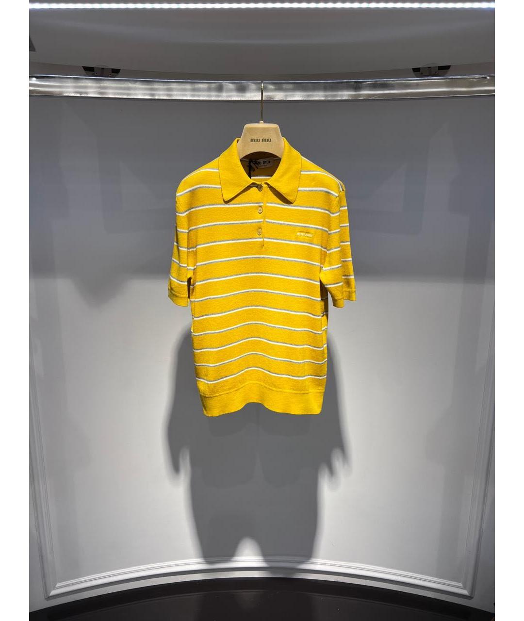 MIU MIU Желтая футболка, фото 2