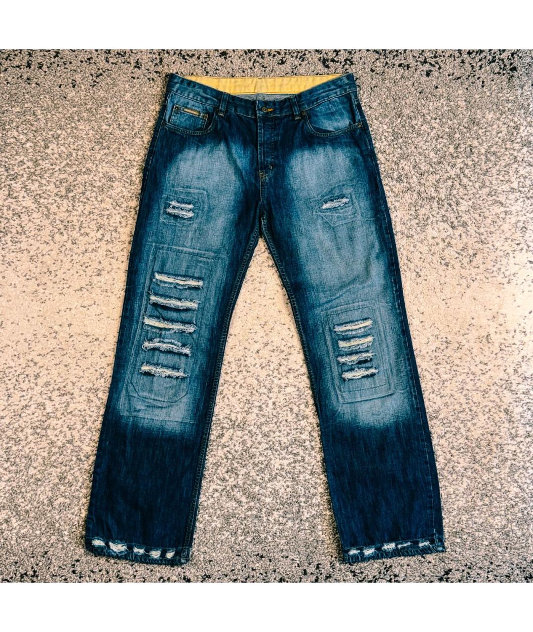 DOLCE&GABBANA Темно-синие хлопковые джинсы, фото 8