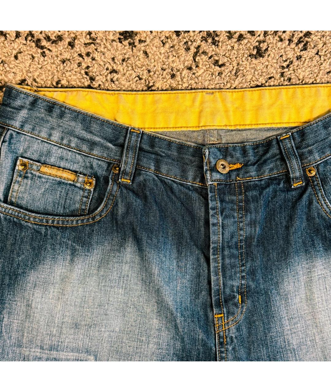 DOLCE&GABBANA Темно-синие хлопковые джинсы, фото 3