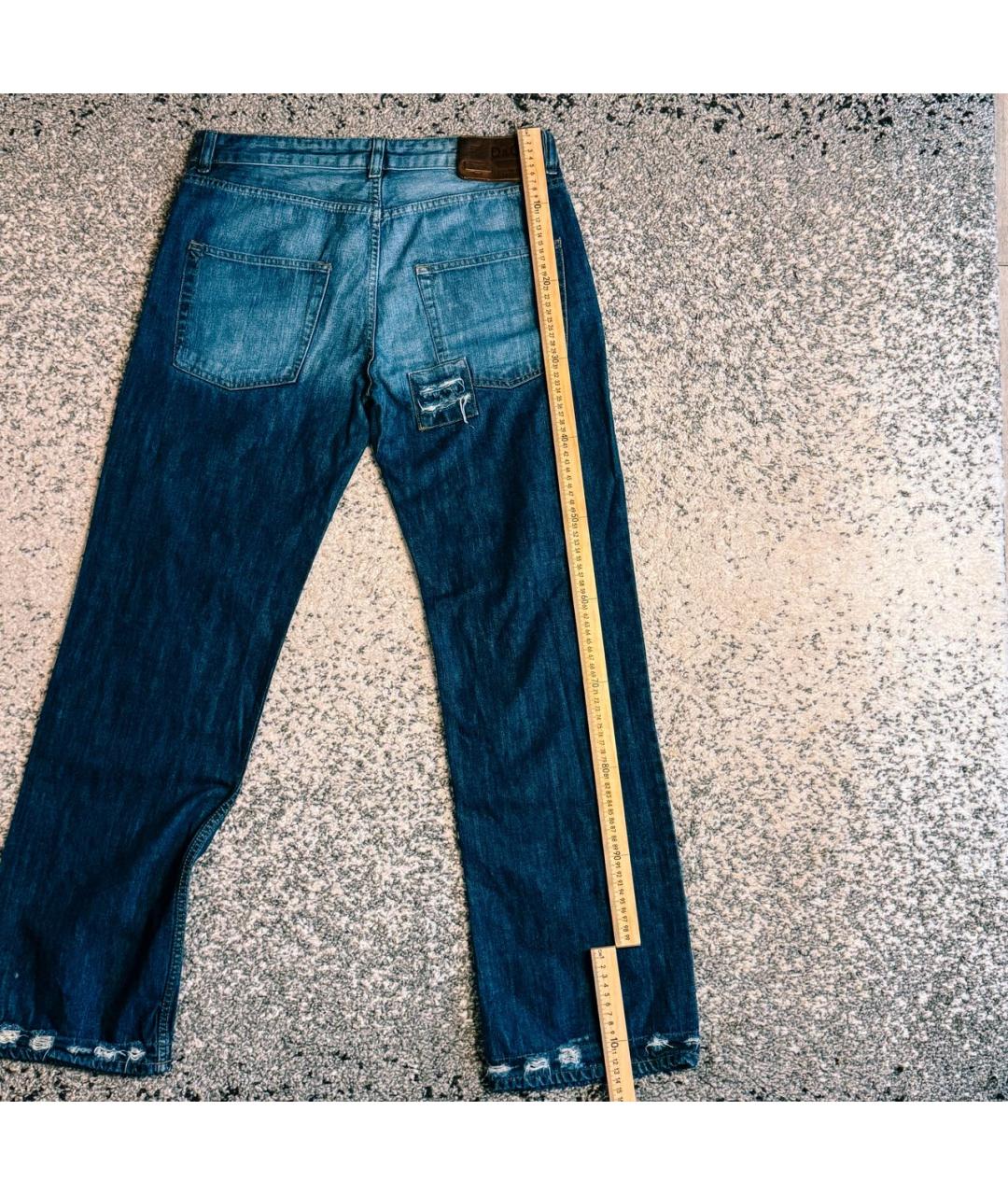 DOLCE&GABBANA Темно-синие хлопковые джинсы, фото 7