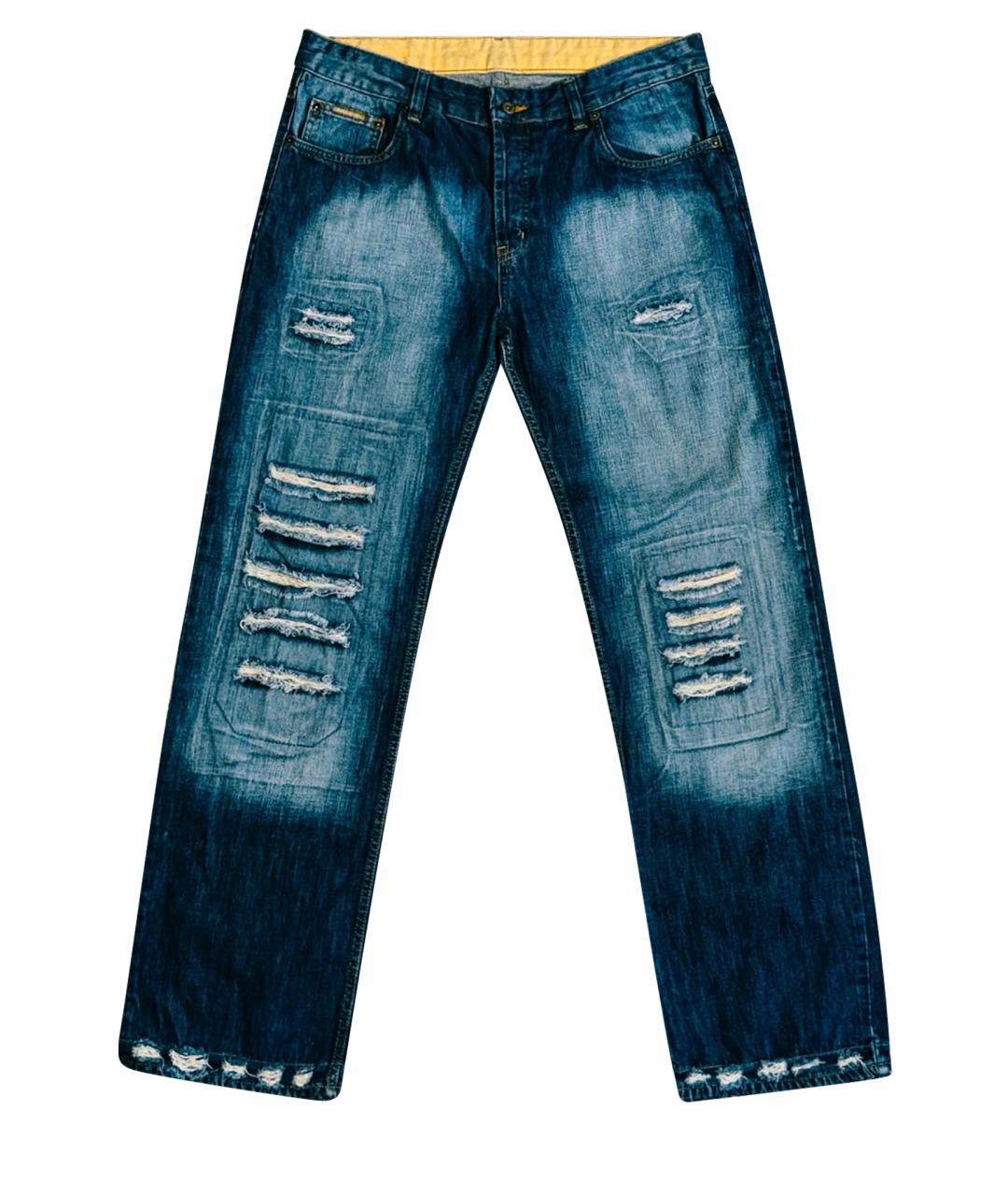 DOLCE&GABBANA Темно-синие хлопковые джинсы, фото 1