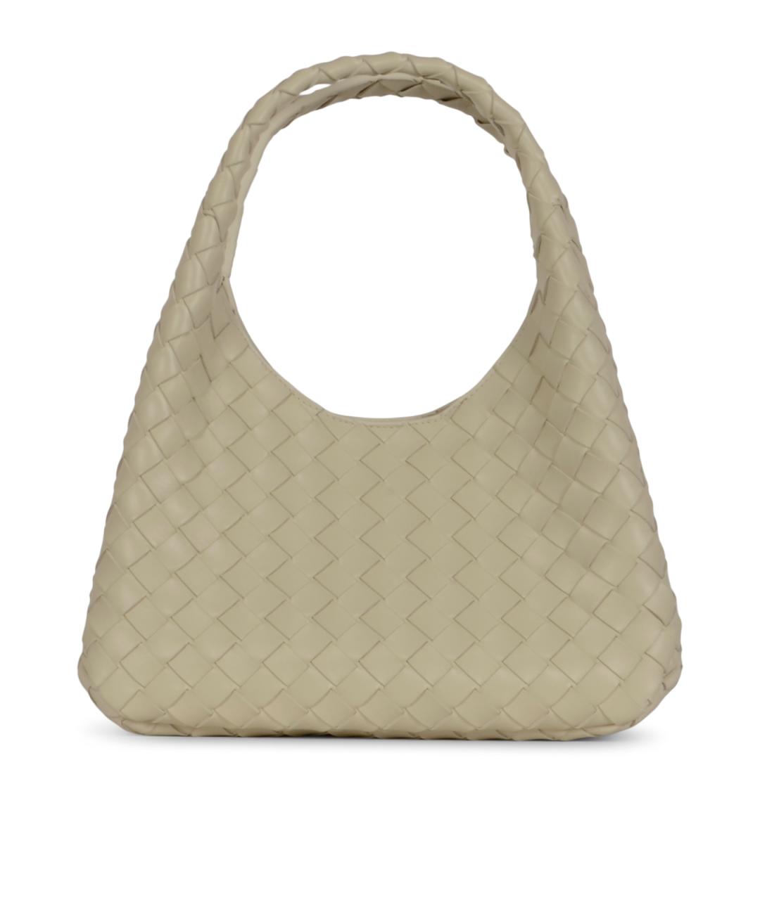 BOTTEGA VENETA Бежевая кожаная сумка тоут, фото 3