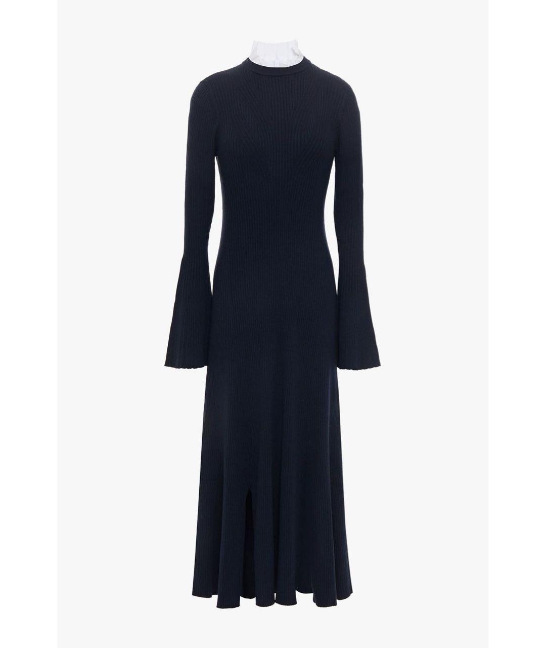 SANDRO Темно-синее полиамидовое повседневное платье, фото 9