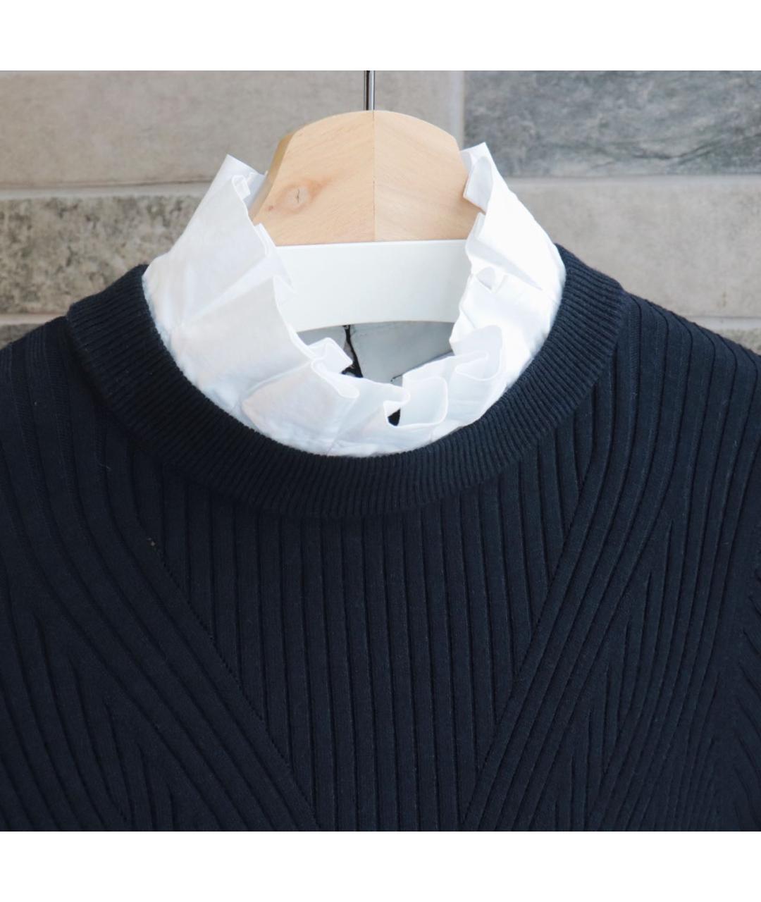 SANDRO Темно-синее полиамидовое повседневное платье, фото 5