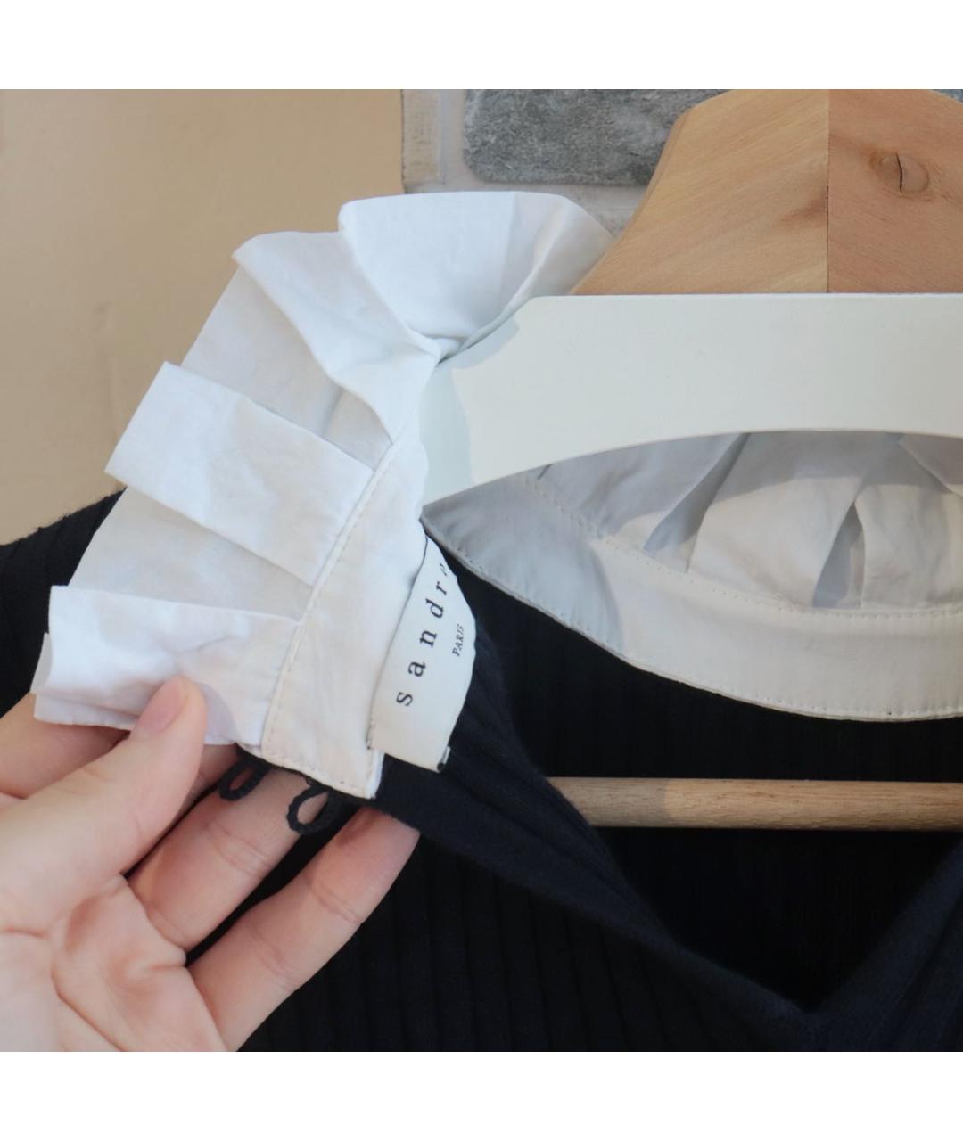 SANDRO Темно-синее полиамидовое повседневное платье, фото 4