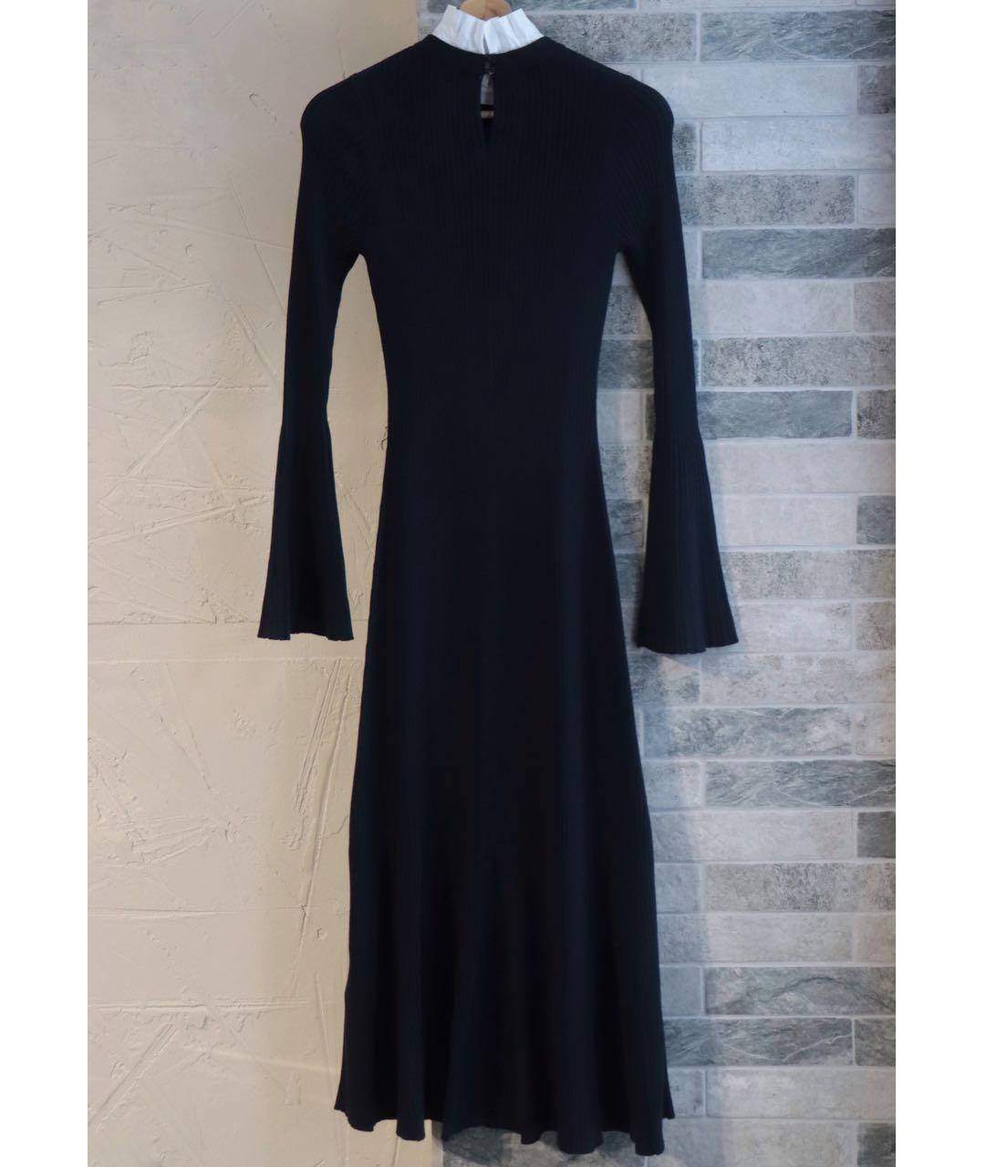 SANDRO Темно-синее полиамидовое повседневное платье, фото 3