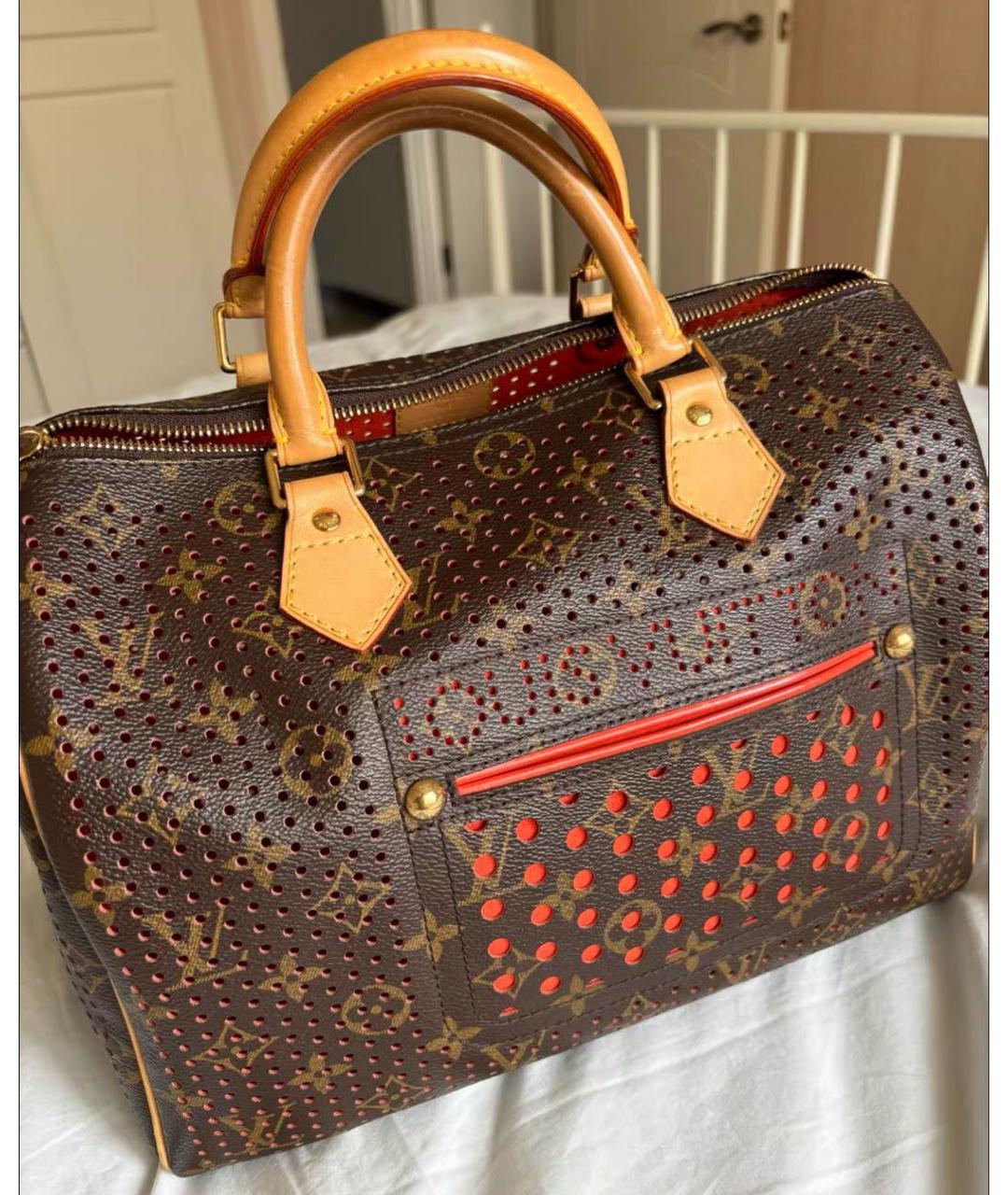 LOUIS VUITTON Кожаная сумка с короткими ручками, фото 5