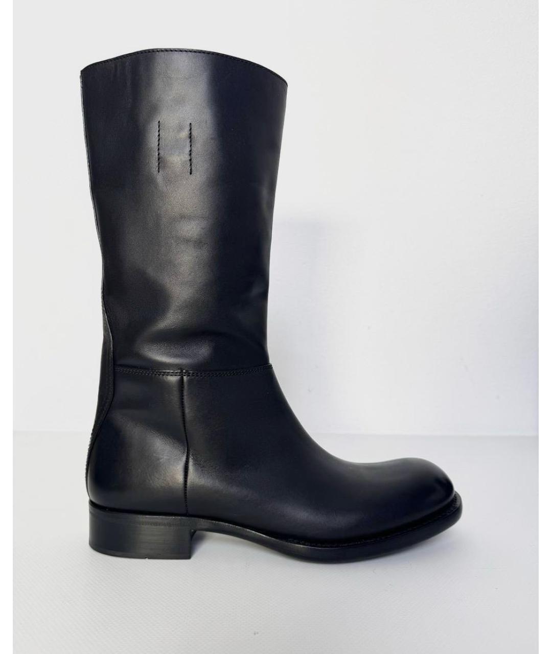 PRADA Черные кожаные сапоги, фото 9