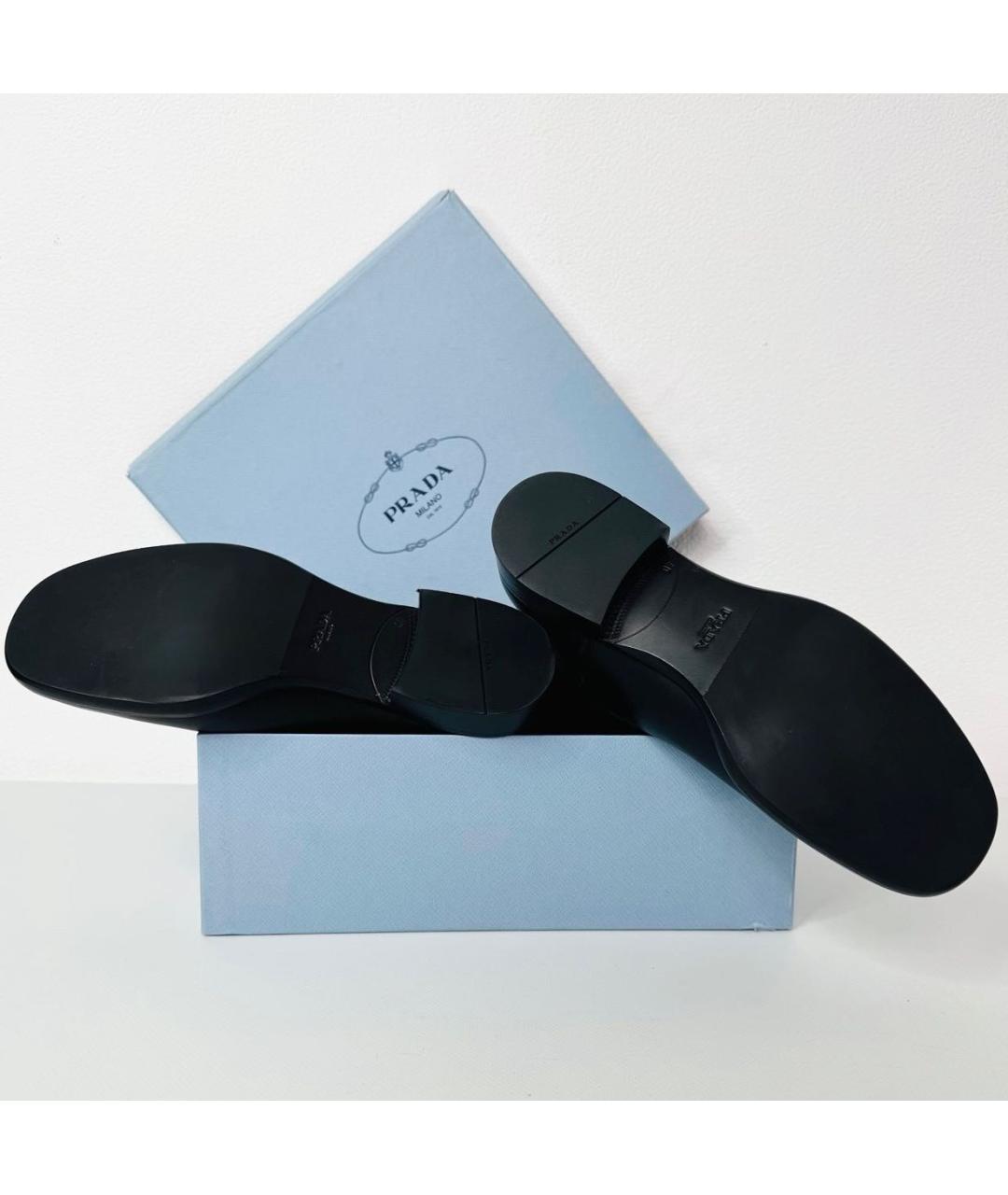PRADA Черные кожаные сапоги, фото 6
