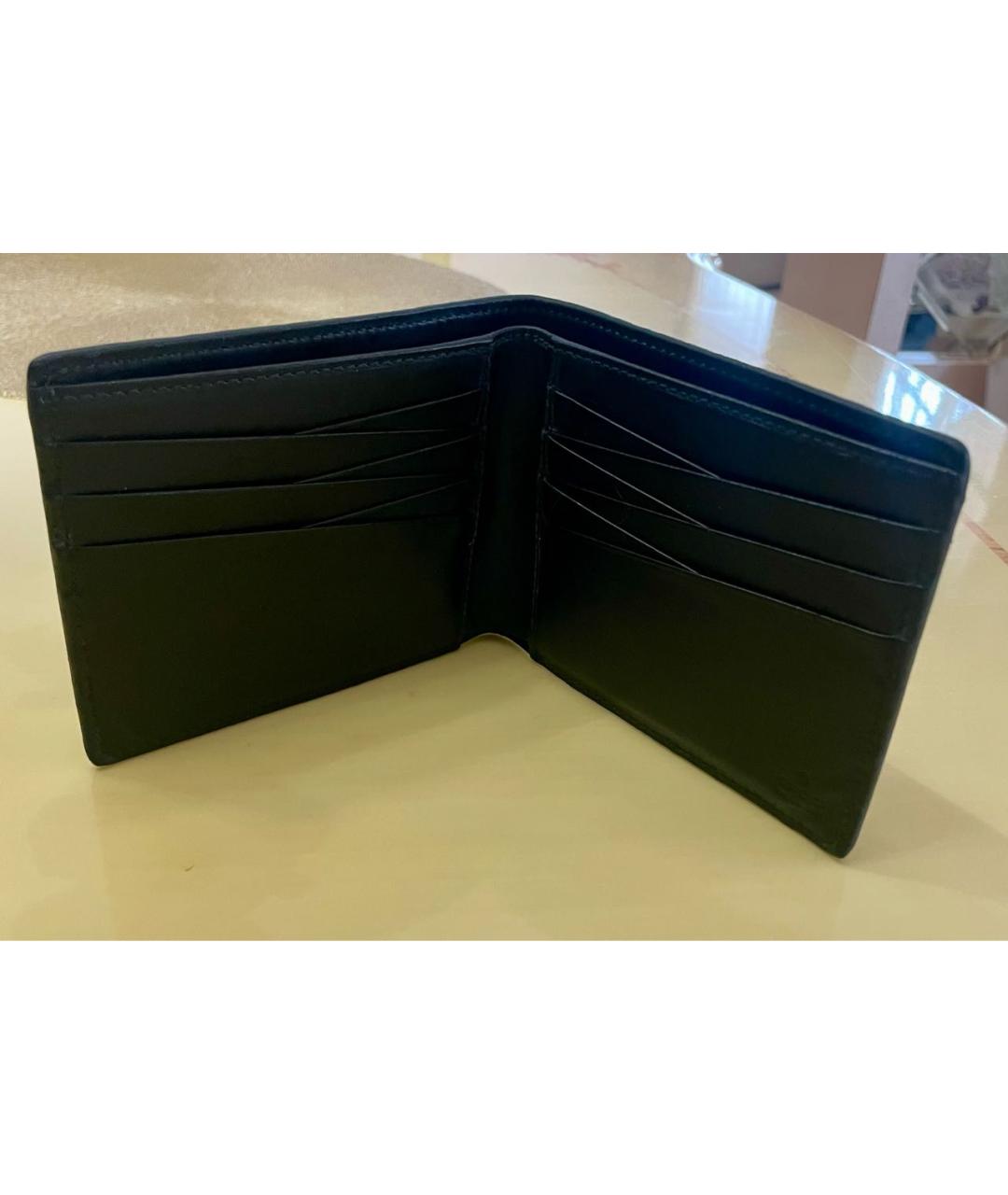 GUCCI Черный кожаный кошелек, фото 2