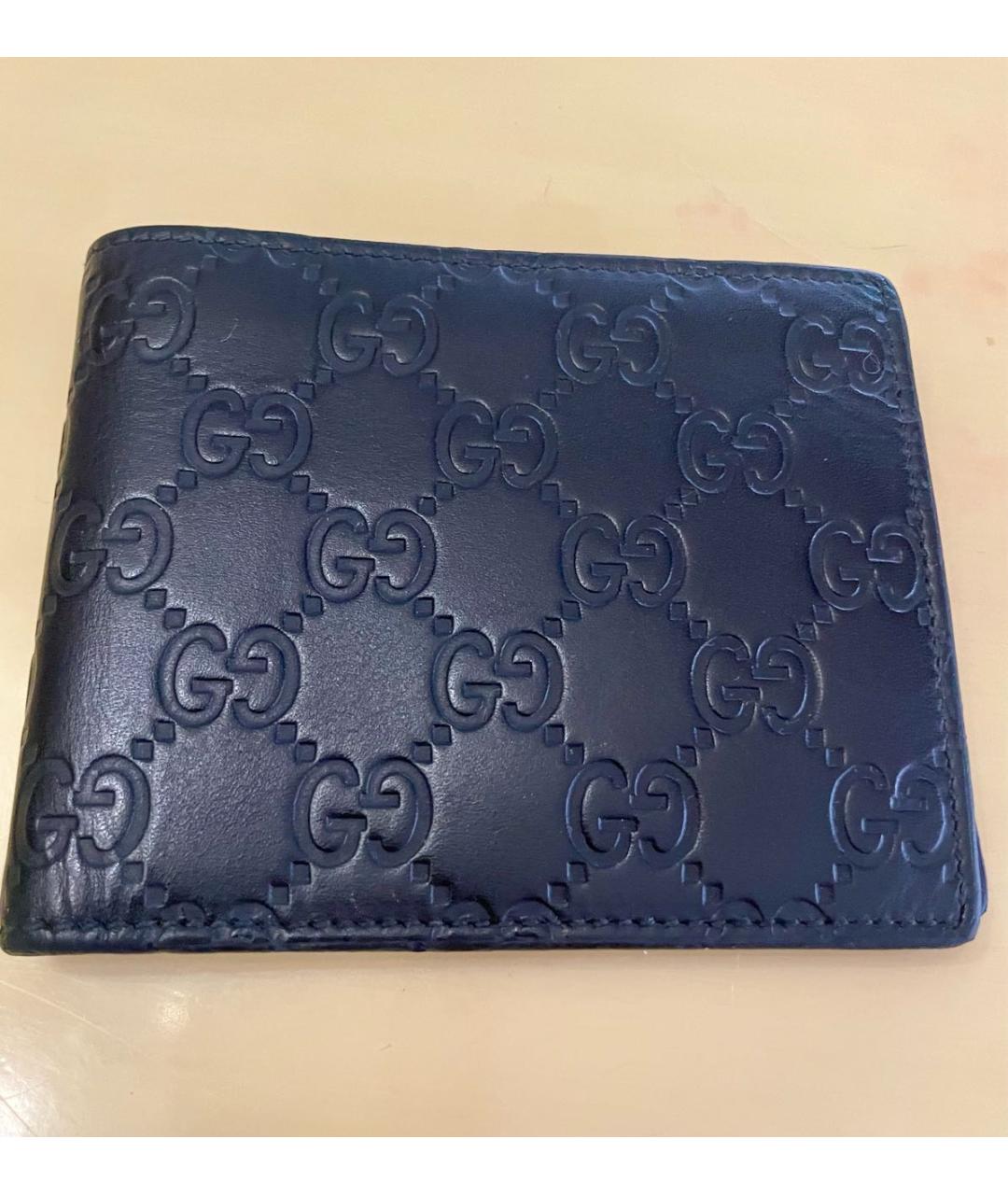 GUCCI Черный кожаный кошелек, фото 6