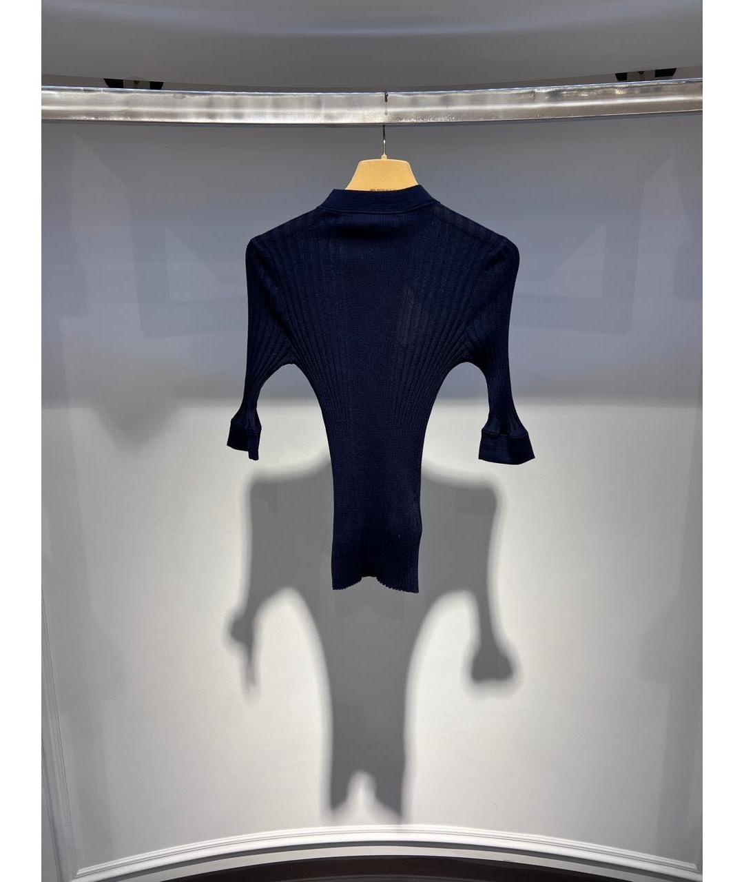 MIU MIU Темно-синий шерстяной джемпер / свитер, фото 3