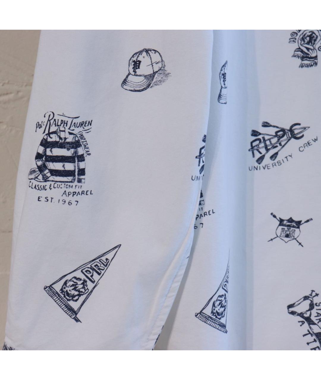 RALPH LAUREN Белая хлопковая кэжуал рубашка, фото 5