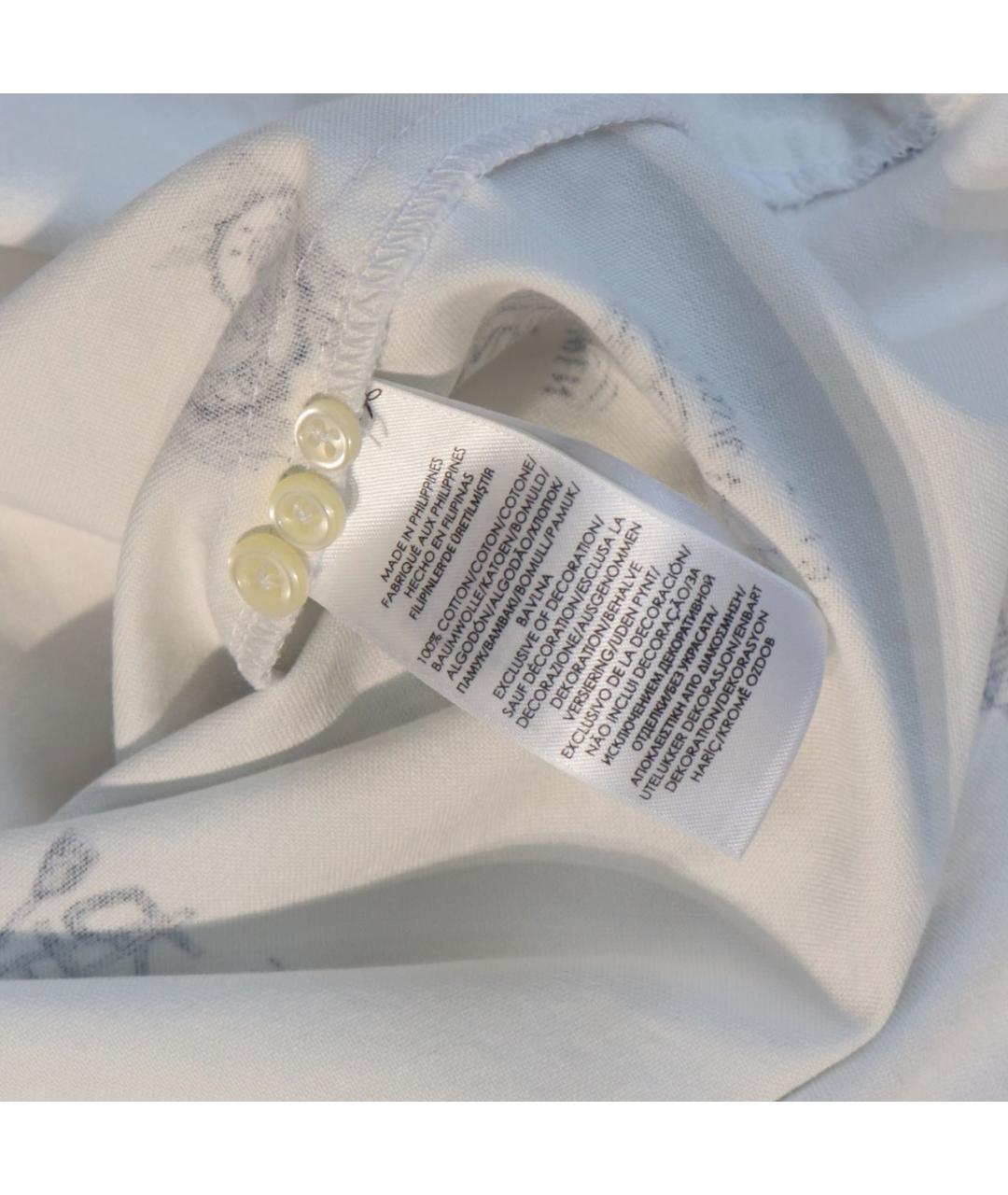 RALPH LAUREN Белая хлопковая кэжуал рубашка, фото 6