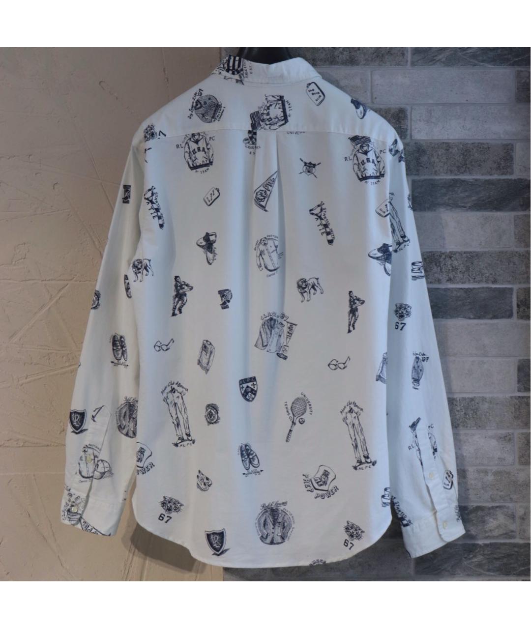 RALPH LAUREN Белая хлопковая кэжуал рубашка, фото 2