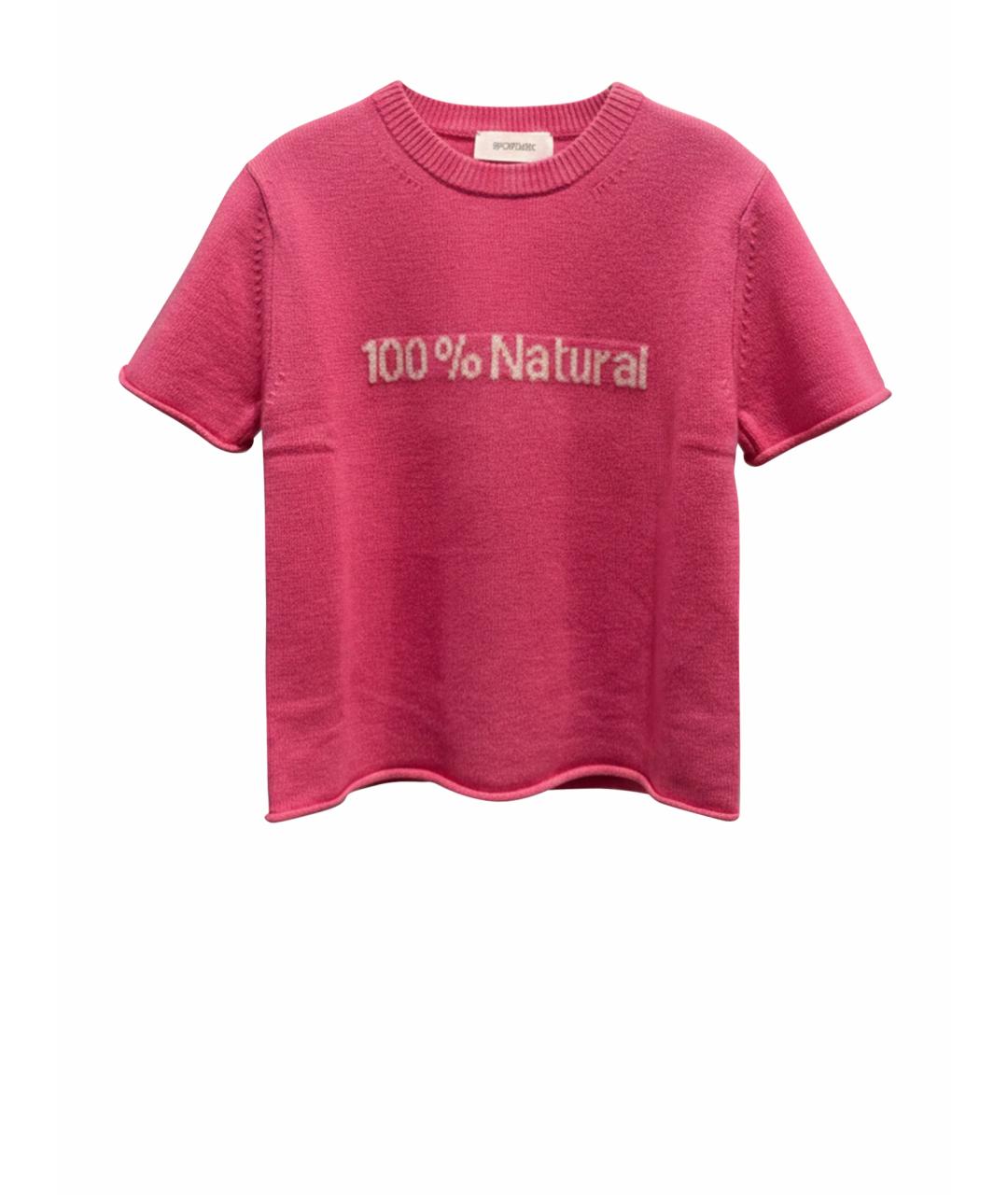 SPORTMAX Розовый шерстяной джемпер / свитер, фото 1