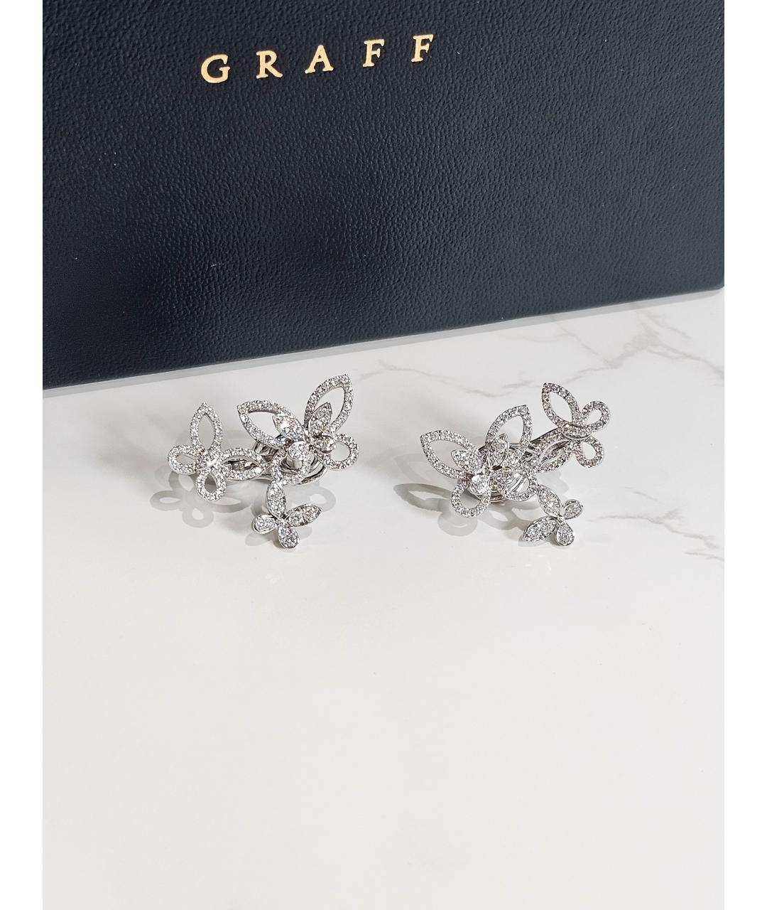GRAFF Серебряные серьги из белого золота, фото 6