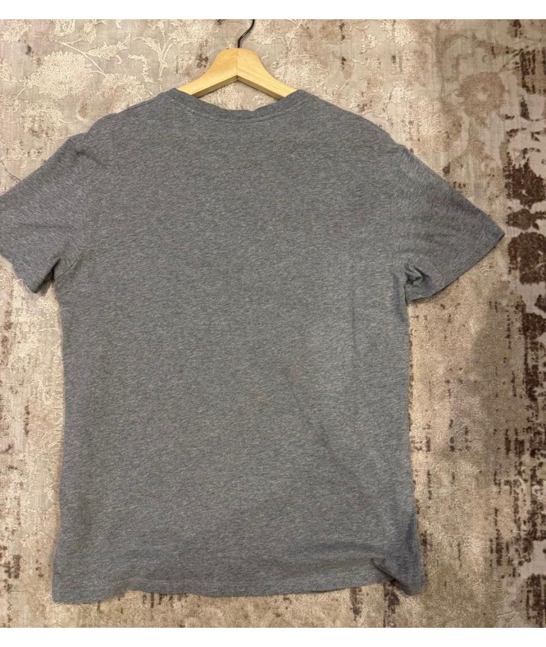 VALENTINO Серая хлопковая футболка, фото 2