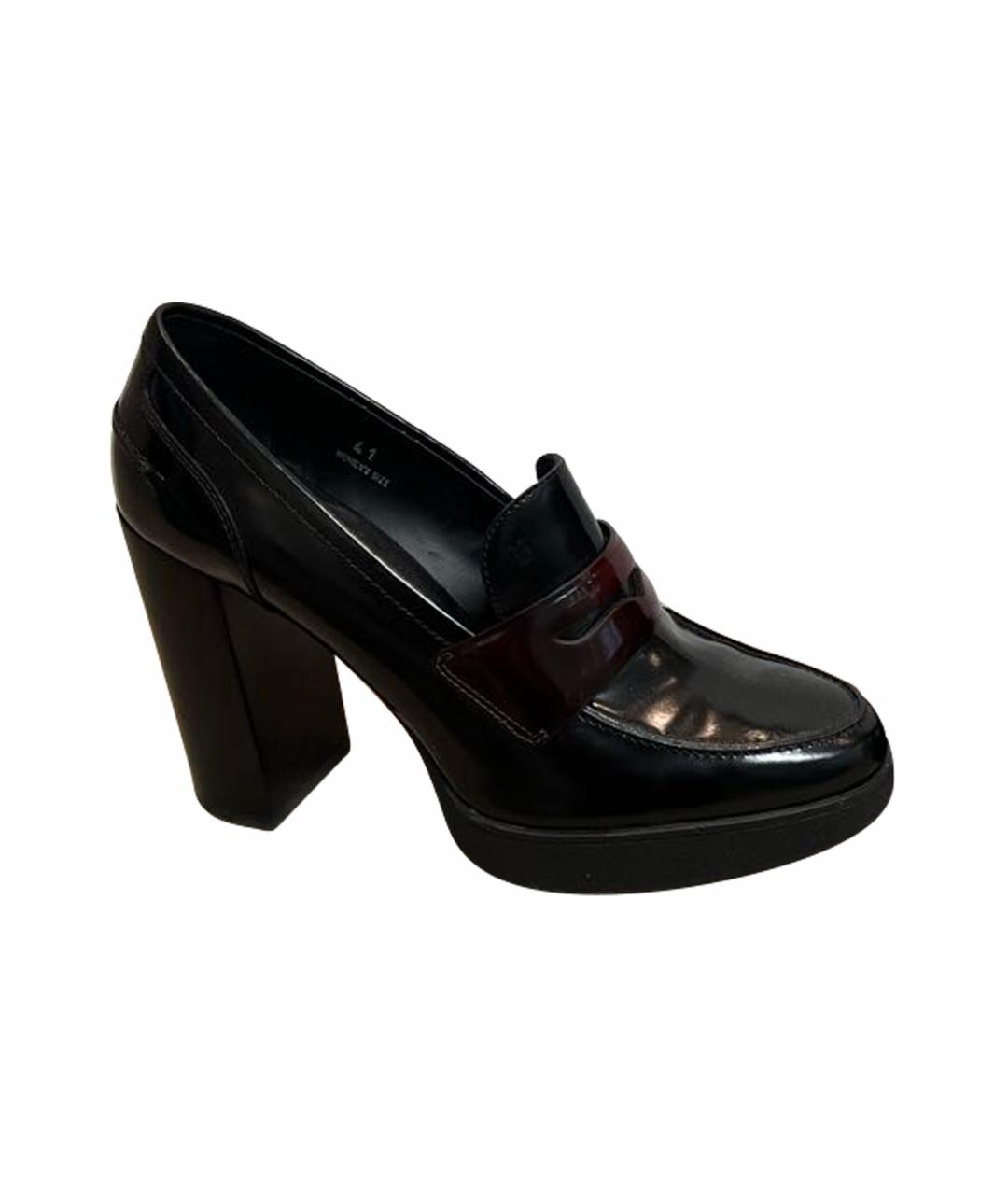 TOD'S Черные кожаные туфли, фото 1