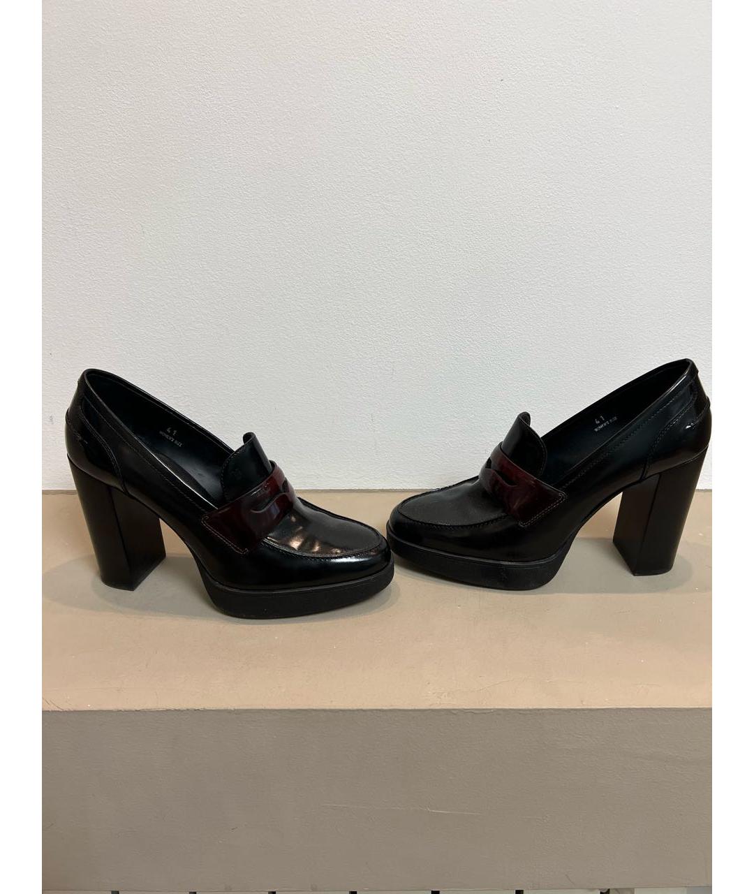 TOD'S Черные кожаные туфли, фото 7