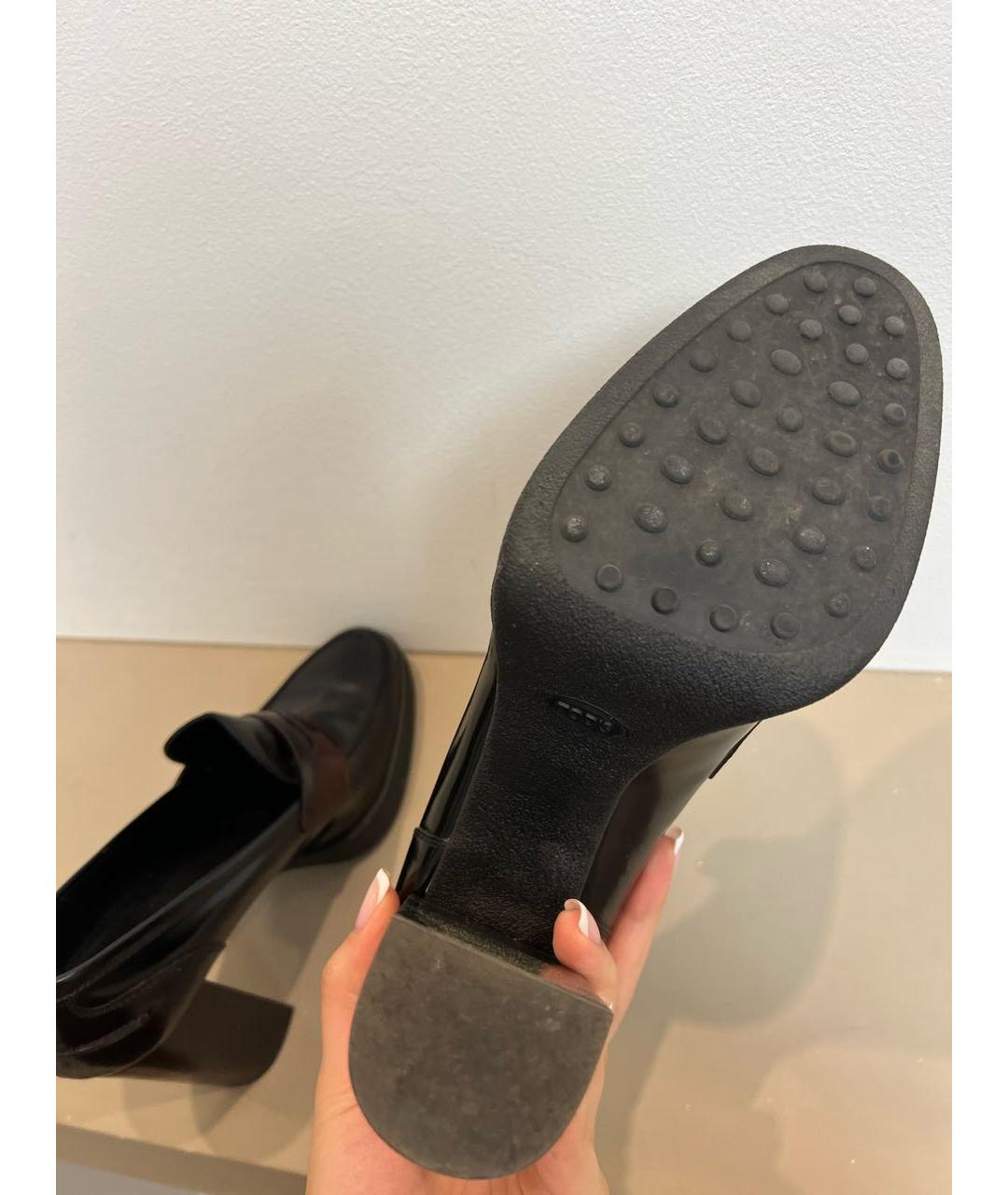 TOD'S Черные кожаные туфли, фото 5