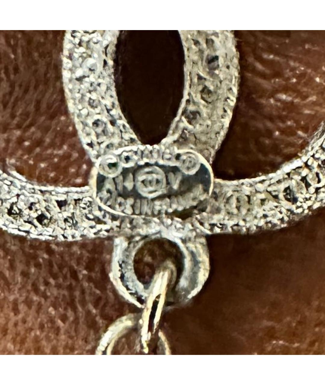 CHANEL Золотые металлические серьги, фото 6