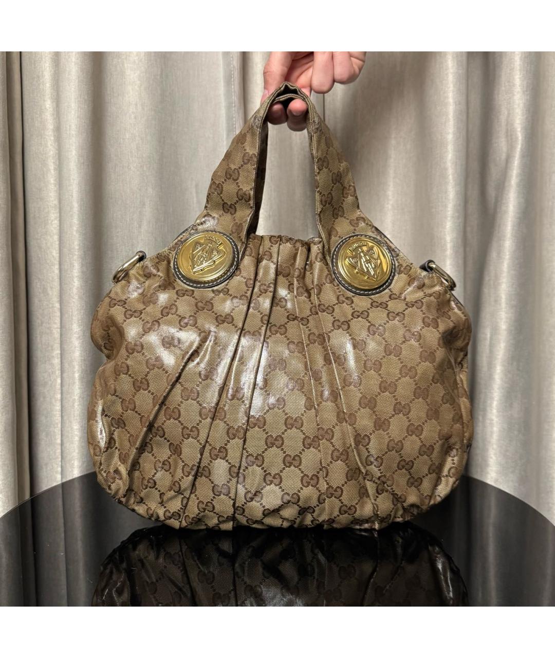 GUCCI Коричневая сумка с короткими ручками, фото 7