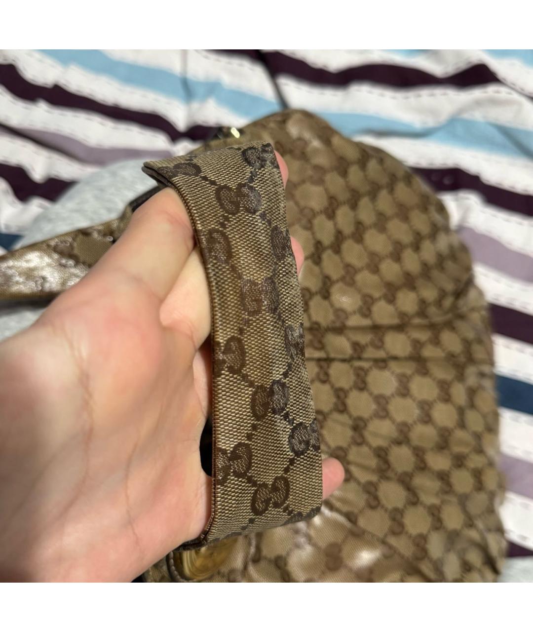 GUCCI Коричневая сумка с короткими ручками, фото 6