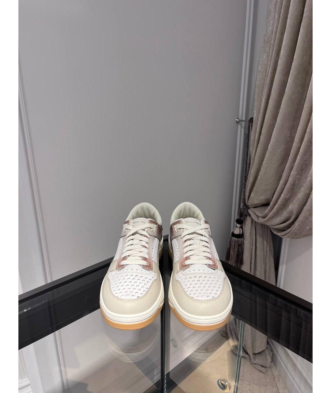 SANTONI Мульти кожаные низкие кроссовки / кеды, фото 2