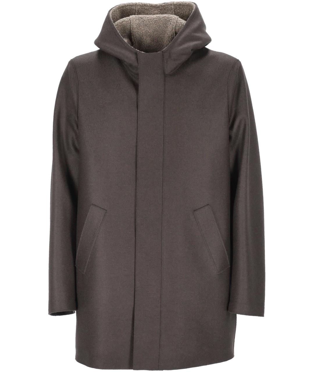 HARRIS WHARF LONDON Серое шерстяное пальто, фото 1