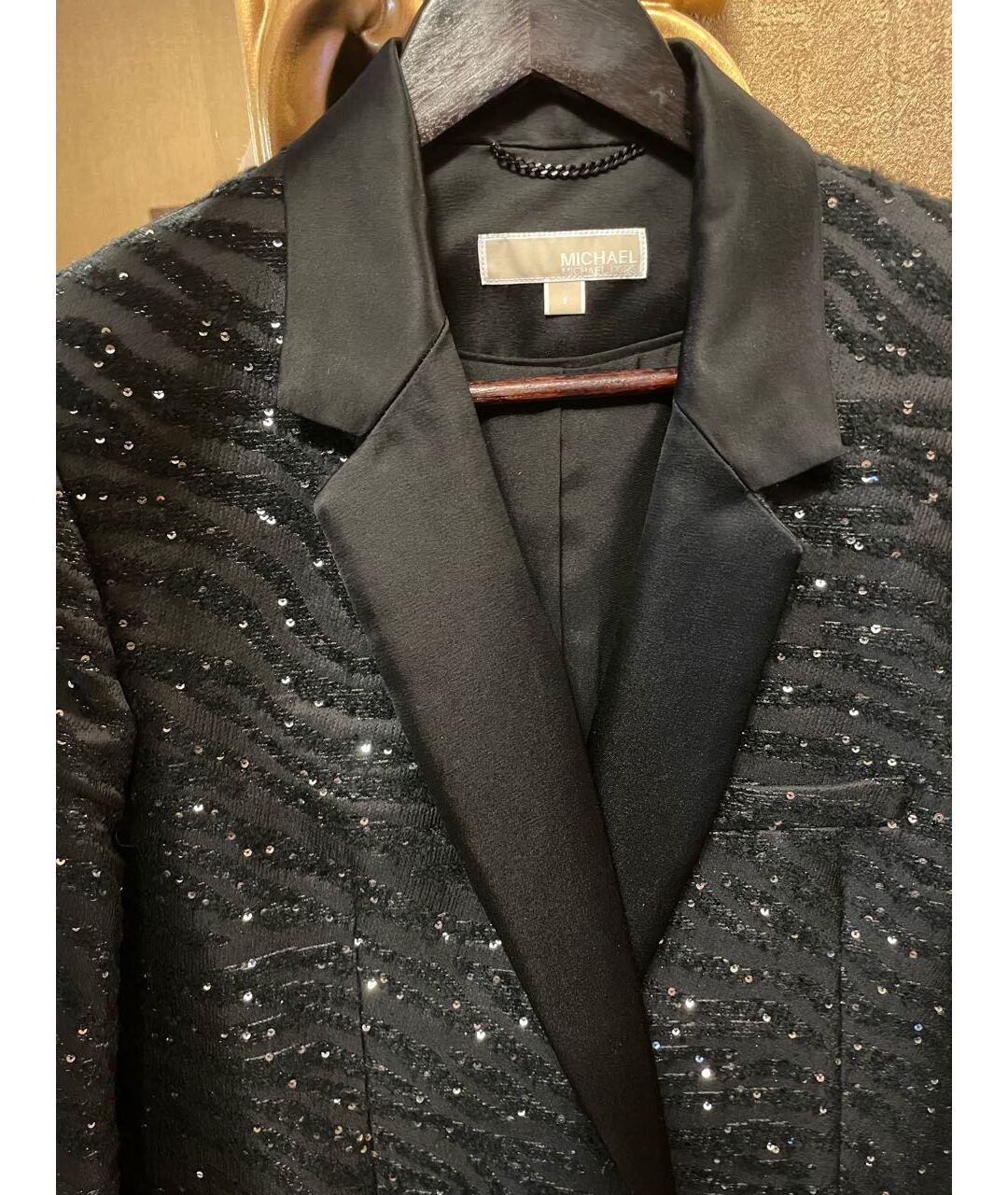 MICHAEL KORS Черный полиэстеровый жакет/пиджак, фото 6
