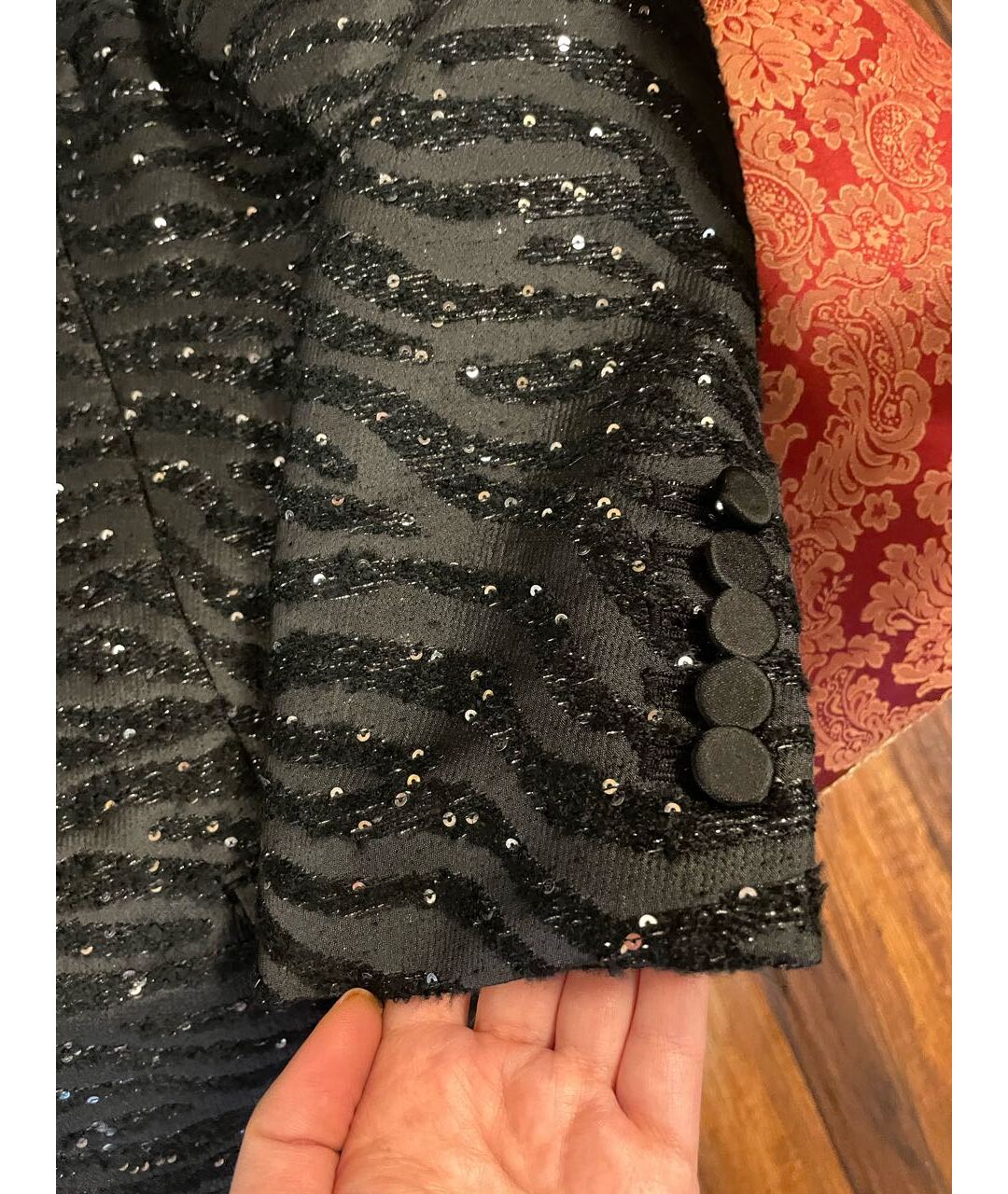 MICHAEL KORS Черный полиэстеровый жакет/пиджак, фото 4