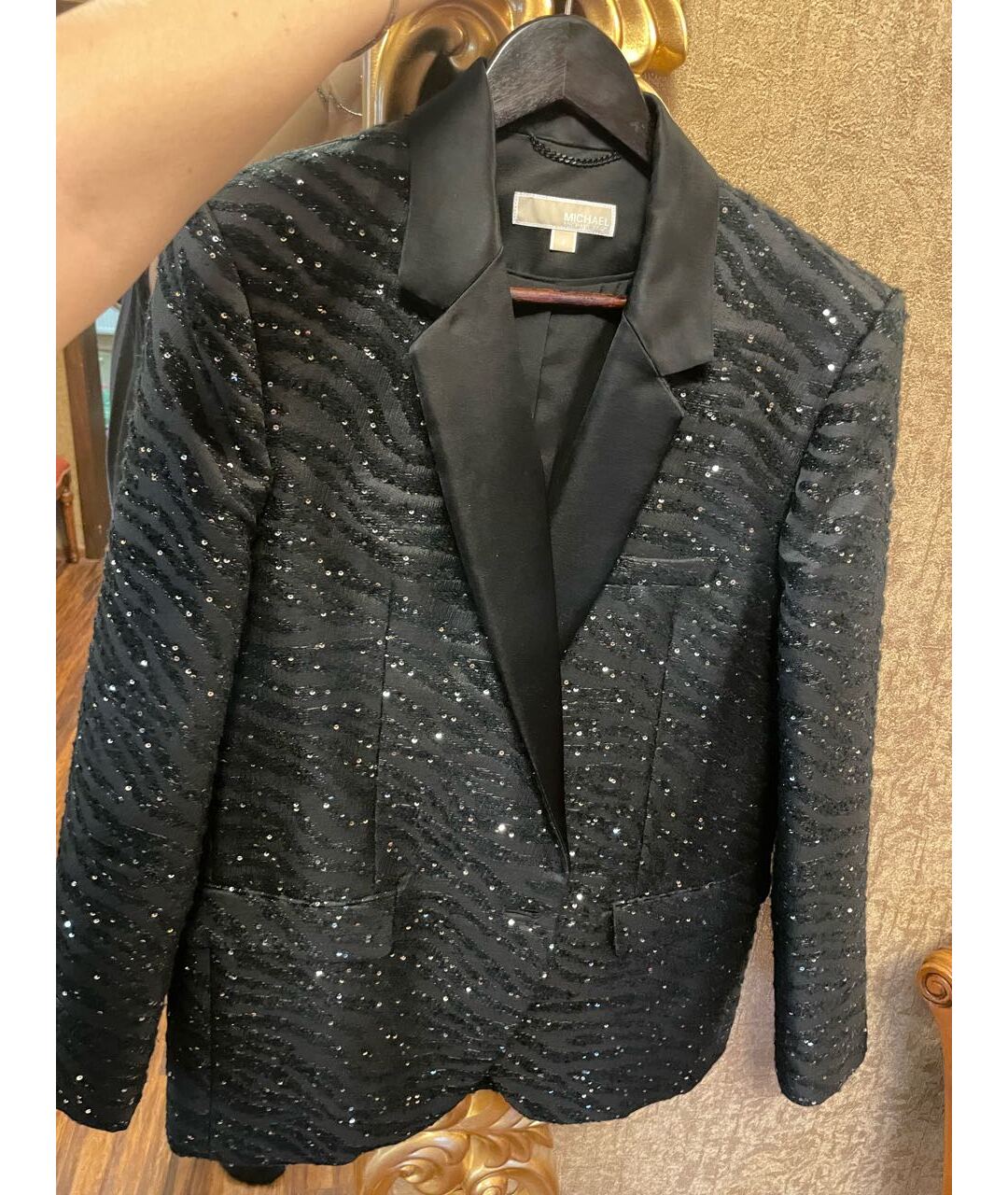 MICHAEL KORS Черный полиэстеровый жакет/пиджак, фото 7