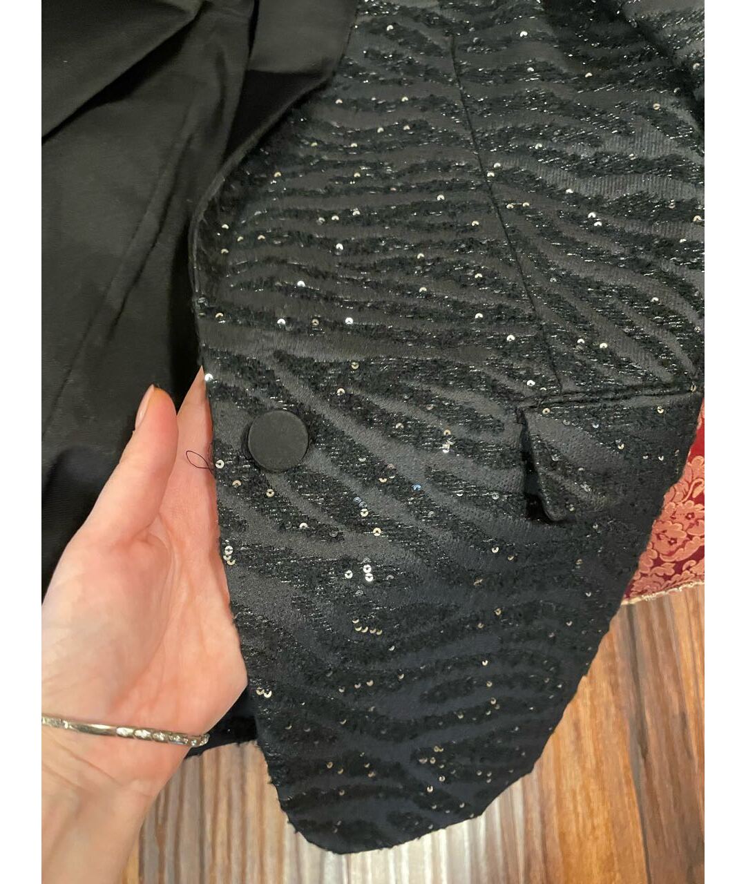 MICHAEL KORS Черный полиэстеровый жакет/пиджак, фото 5
