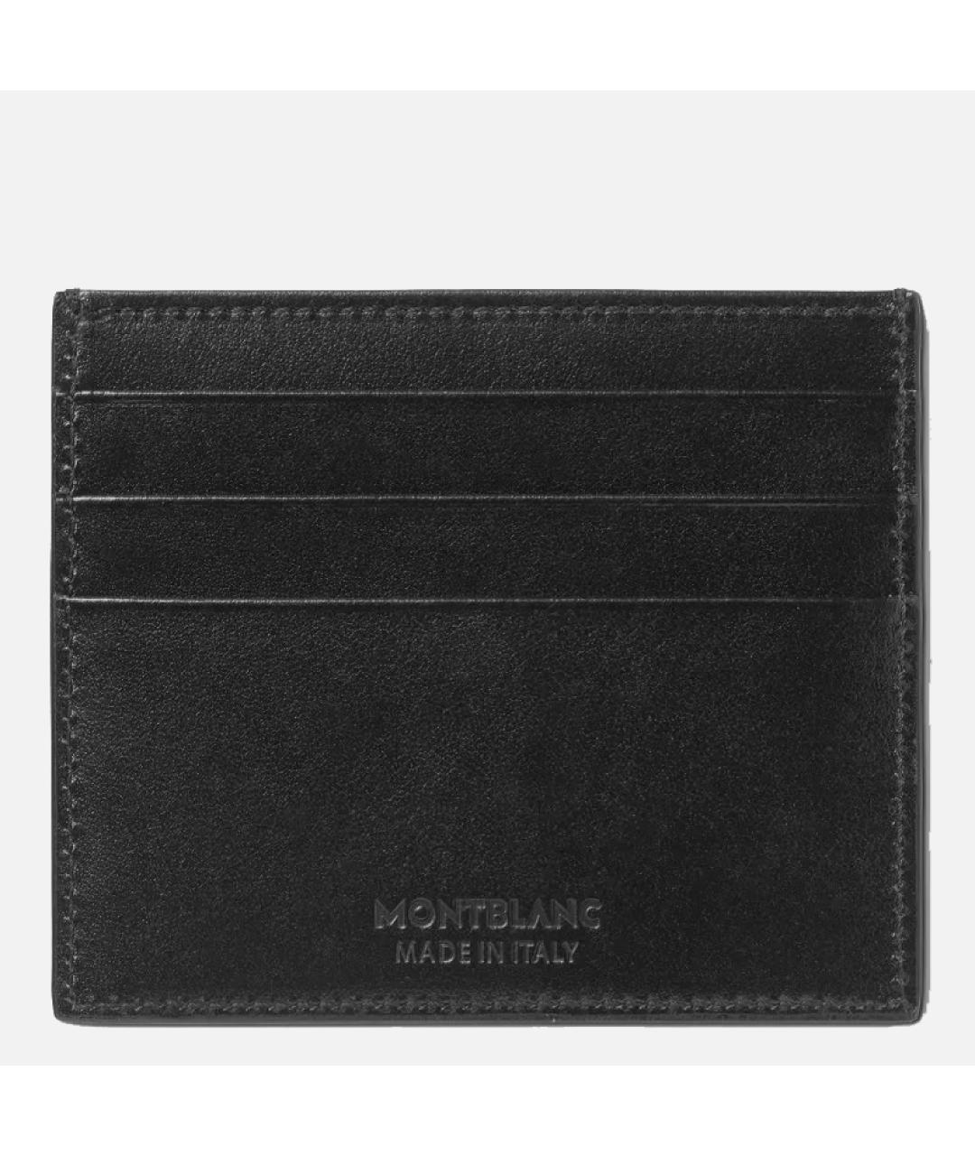 MONTBLANC Черный кожаный кардхолдер, фото 2