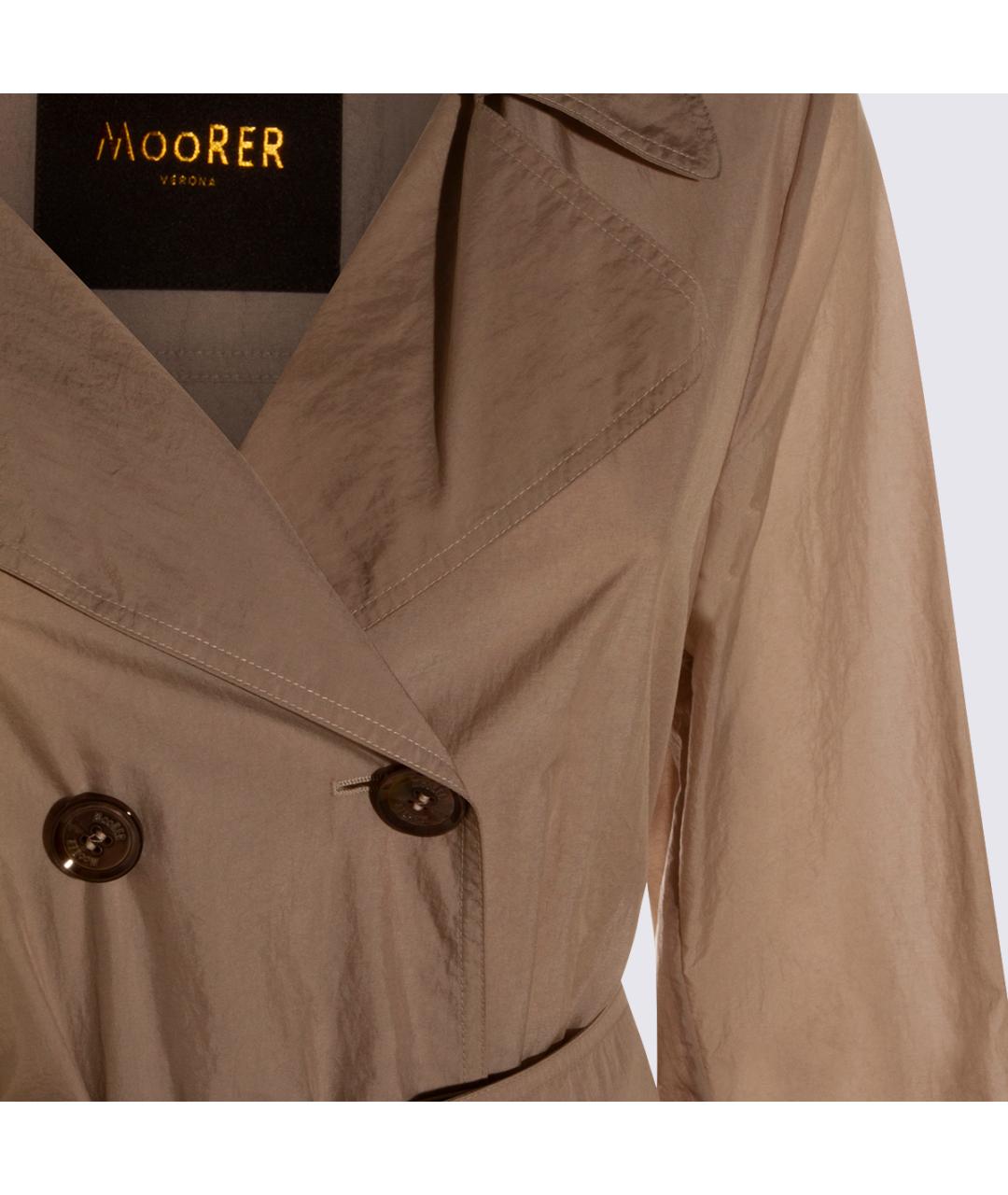 MOORER Бежевый тренч/плащ, фото 4