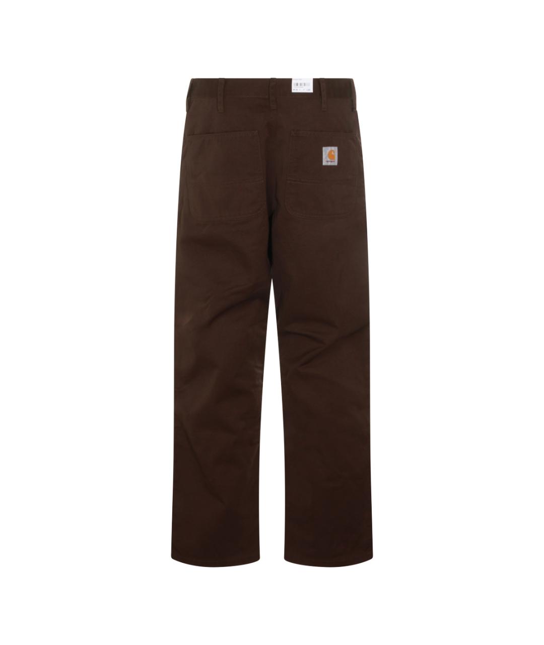 CARHARTT WIP Коричневые повседневные брюки, фото 2