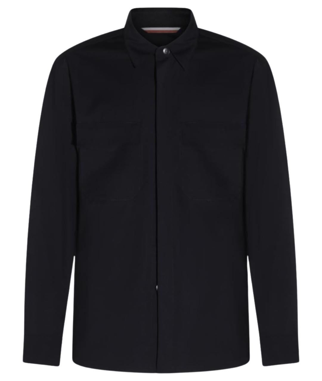 MOORER Темно-синяя полиамидовая куртка, фото 1